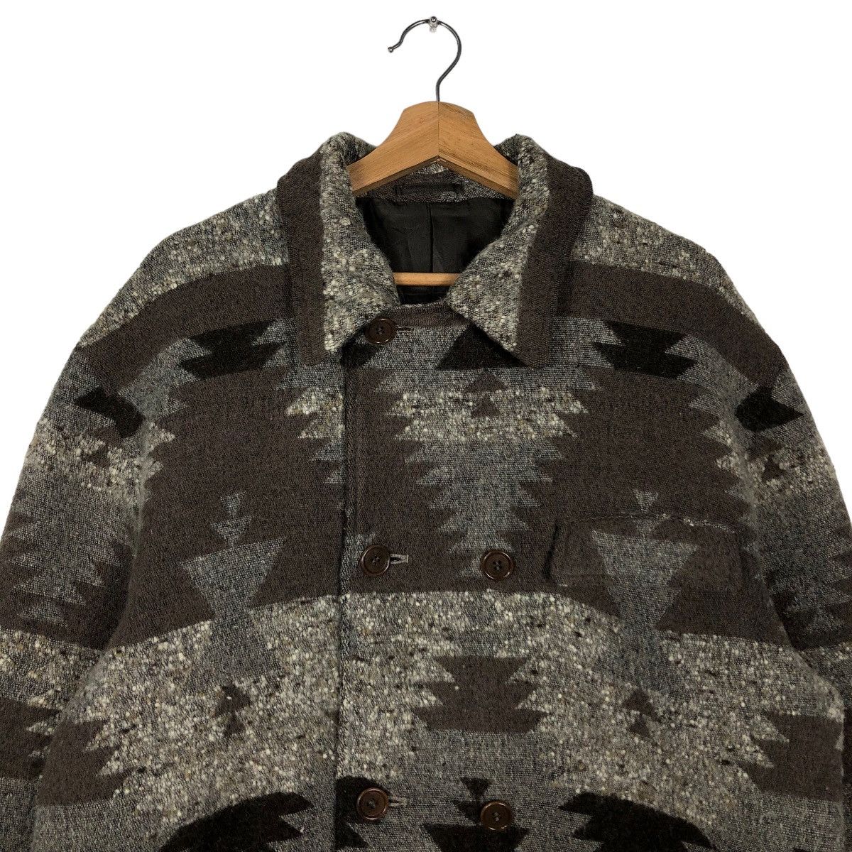 Japanese Brand 🔥90’s Vintage Wool Jacket Yin & Yang Issey Miyake Navajo Size US L / EU 52-54 / 3 - 2 Thumbnail