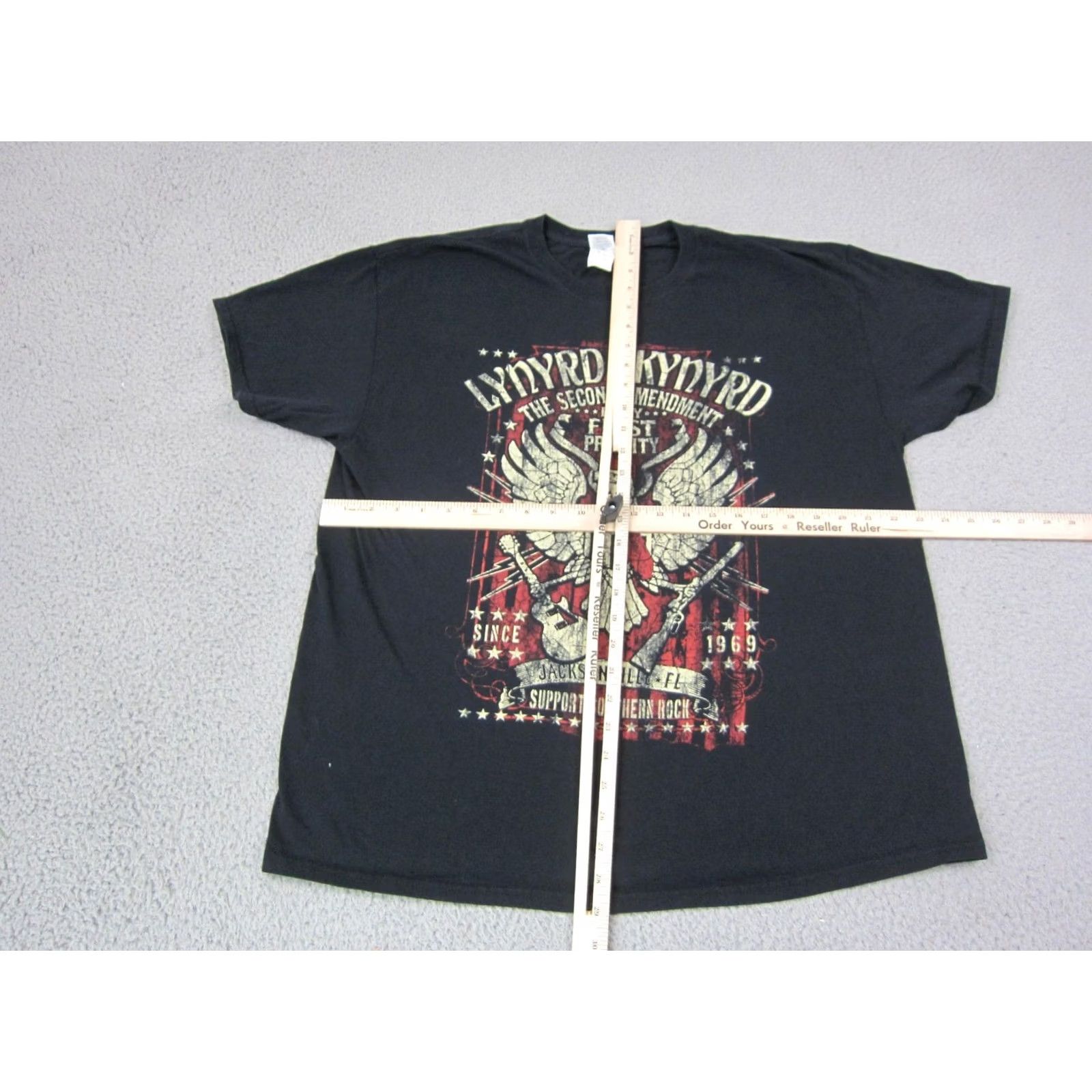 Gildan VINTAGE Lynyrd Skynyrd Shirt Mens XL Black Support Southern Rock 90s Size US XL / EU 56 / 4 - 7 Thumbnail