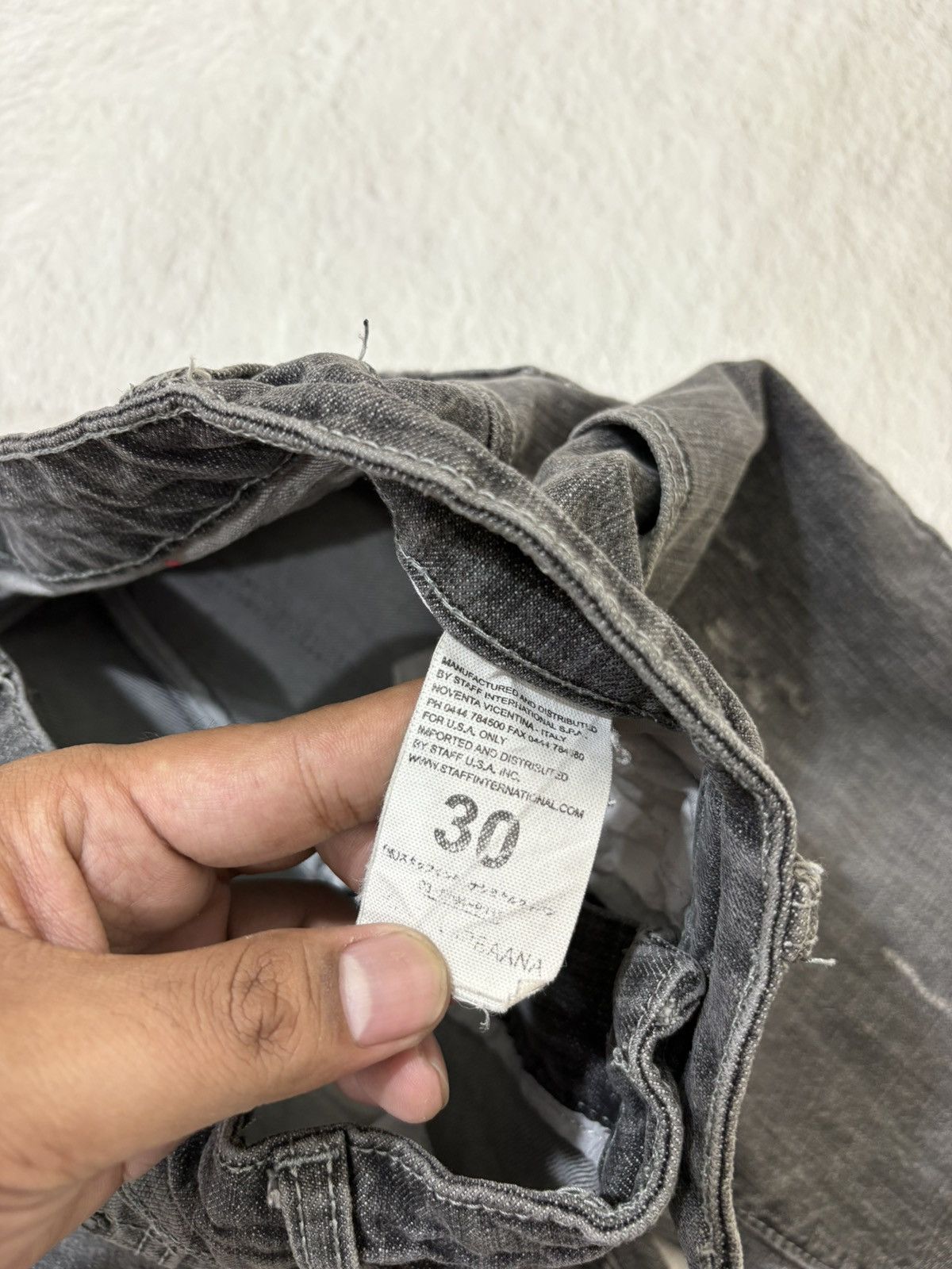 Dolce & Gabbana 2000s Dolce gabbana skiny smoke wash denim pants punk style Size US 27 - 7 Thumbnail