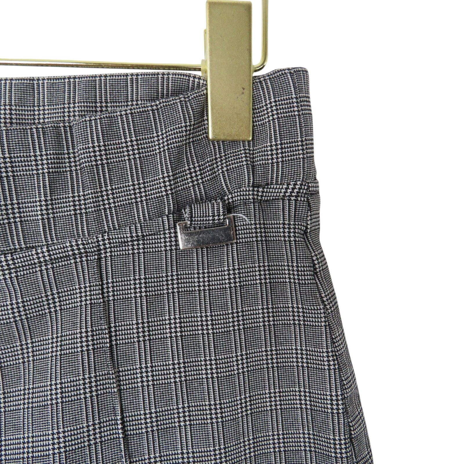 Vintage Y2K Black and White Houndstooth Flared Leg Trousers MP Size 27" / US 4 / IT 40 - 3 Thumbnail