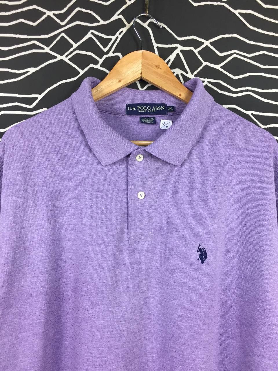 Polo Ralph Lauren × U.S. Polo Assn. × Vintage U.S Polo Assn. Embroidered Logo Polo Tee Size US XXL / EU 58 / 5 - 3 Thumbnail