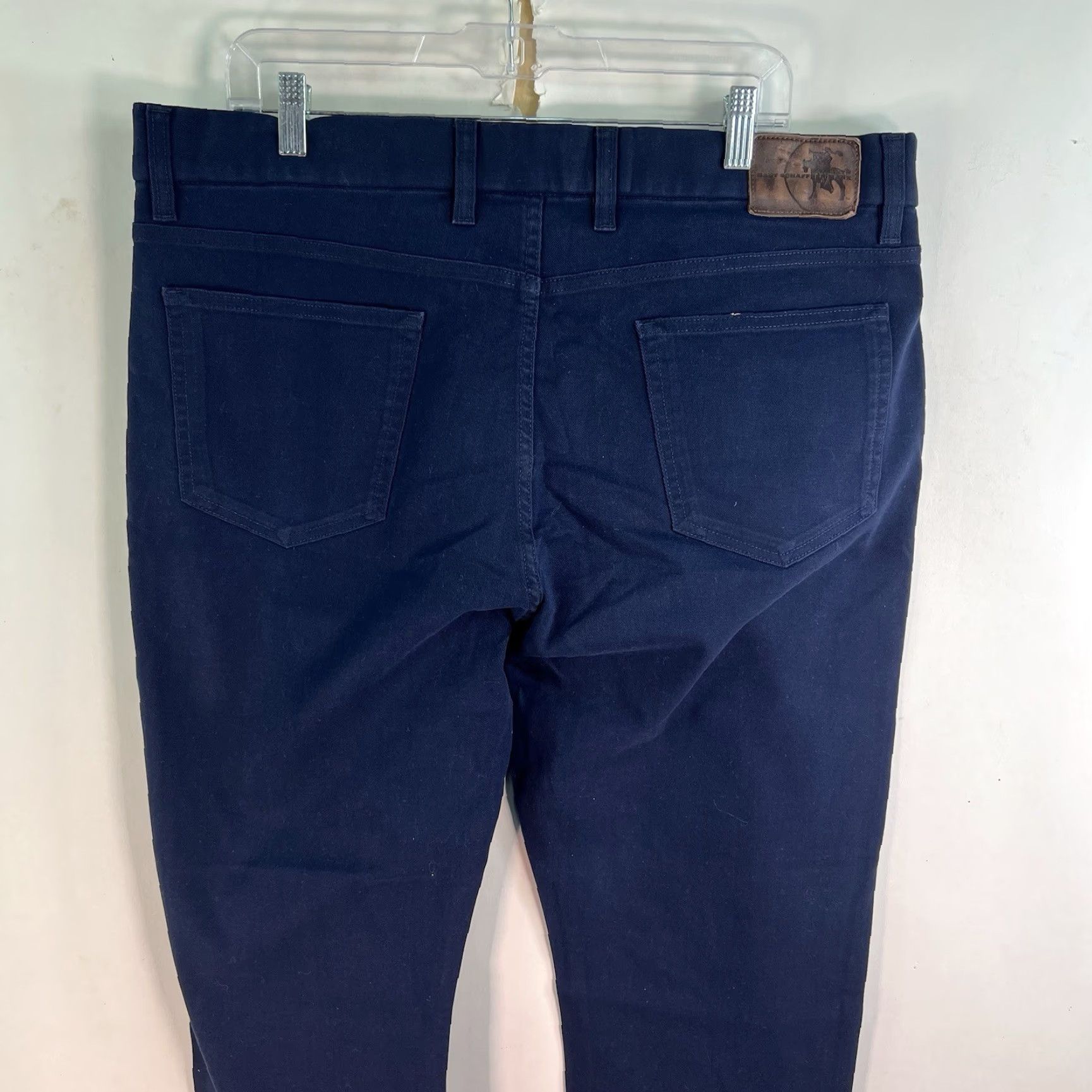 Hart Schaffner Marx Hart Schaffner Marx Heart Pant Trouser Men’s 40 X 30 Blue Twill Straight 5-Pocket Denim Flat Front Vintage: No Size US 40 / EU 56 - 6 Thumbnail