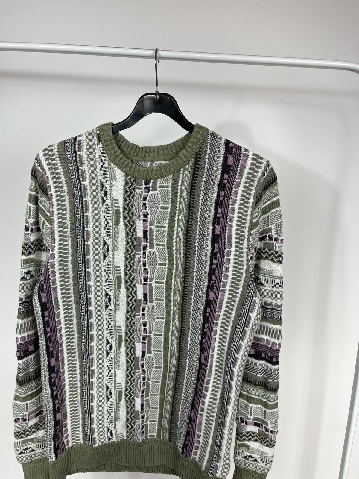 Other Vintage 3D Knit Pattern Sweater Textured Jumper Size L Size US L / EU 52-54 / 3 - 2 Thumbnail