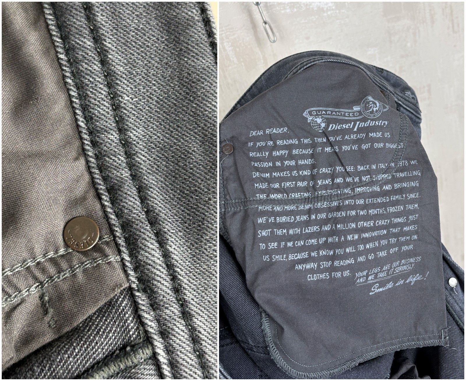 Diesel Diesel Buster Jeans Regular Slim-Tapered Size W 32 L 30 Size US 32 / EU 48 - 22 Thumbnail