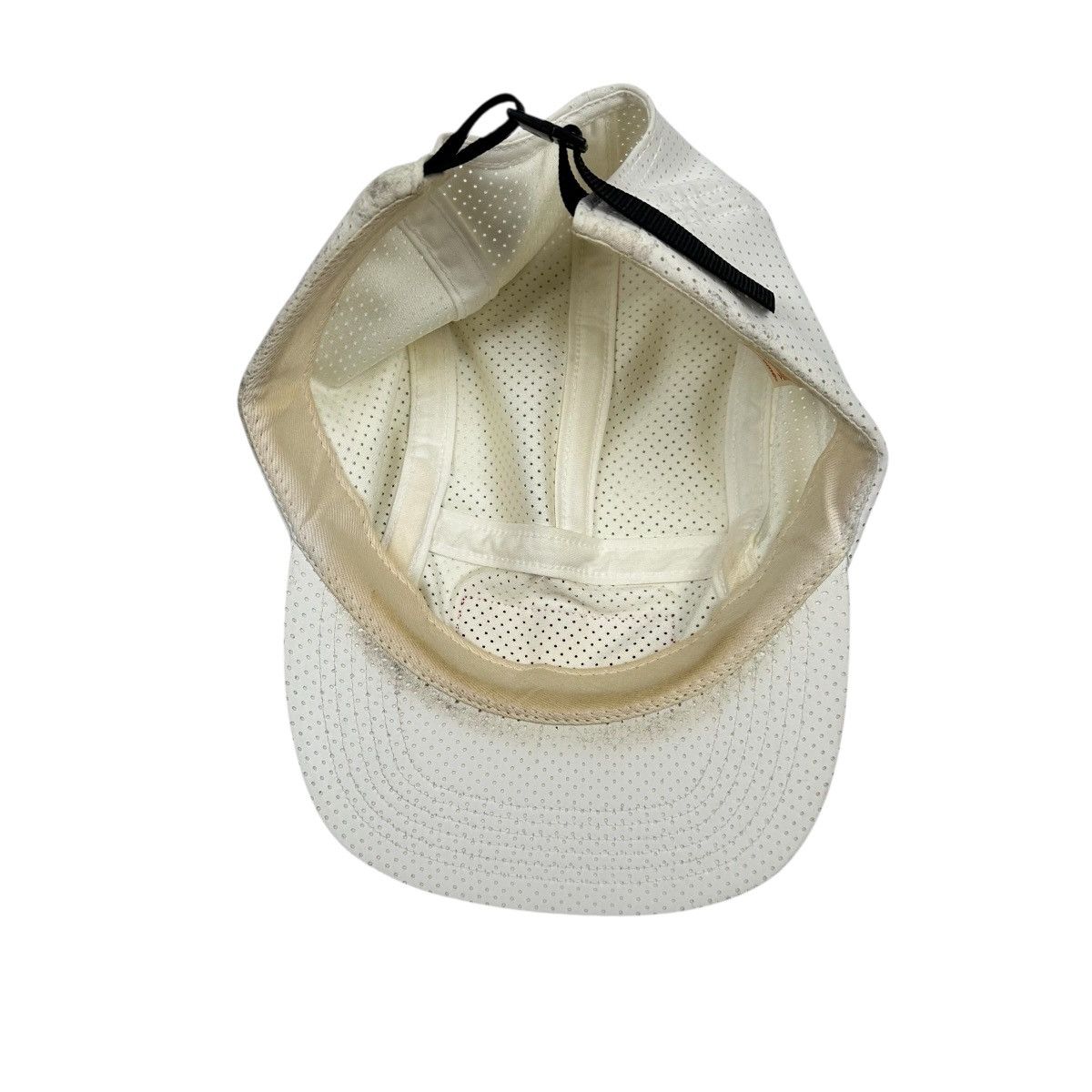 Supreme Perforated Reflective Camp Cap White 2016 5 Panel