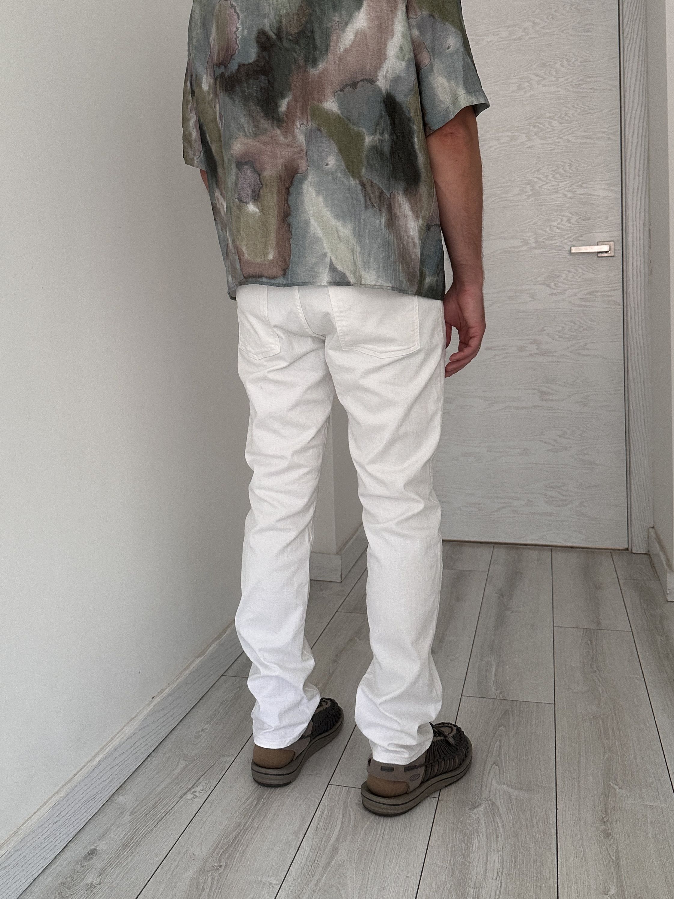 AMI AMI White Denim Pants Jeans Size US 34 / EU 50 - 2 Thumbnail
