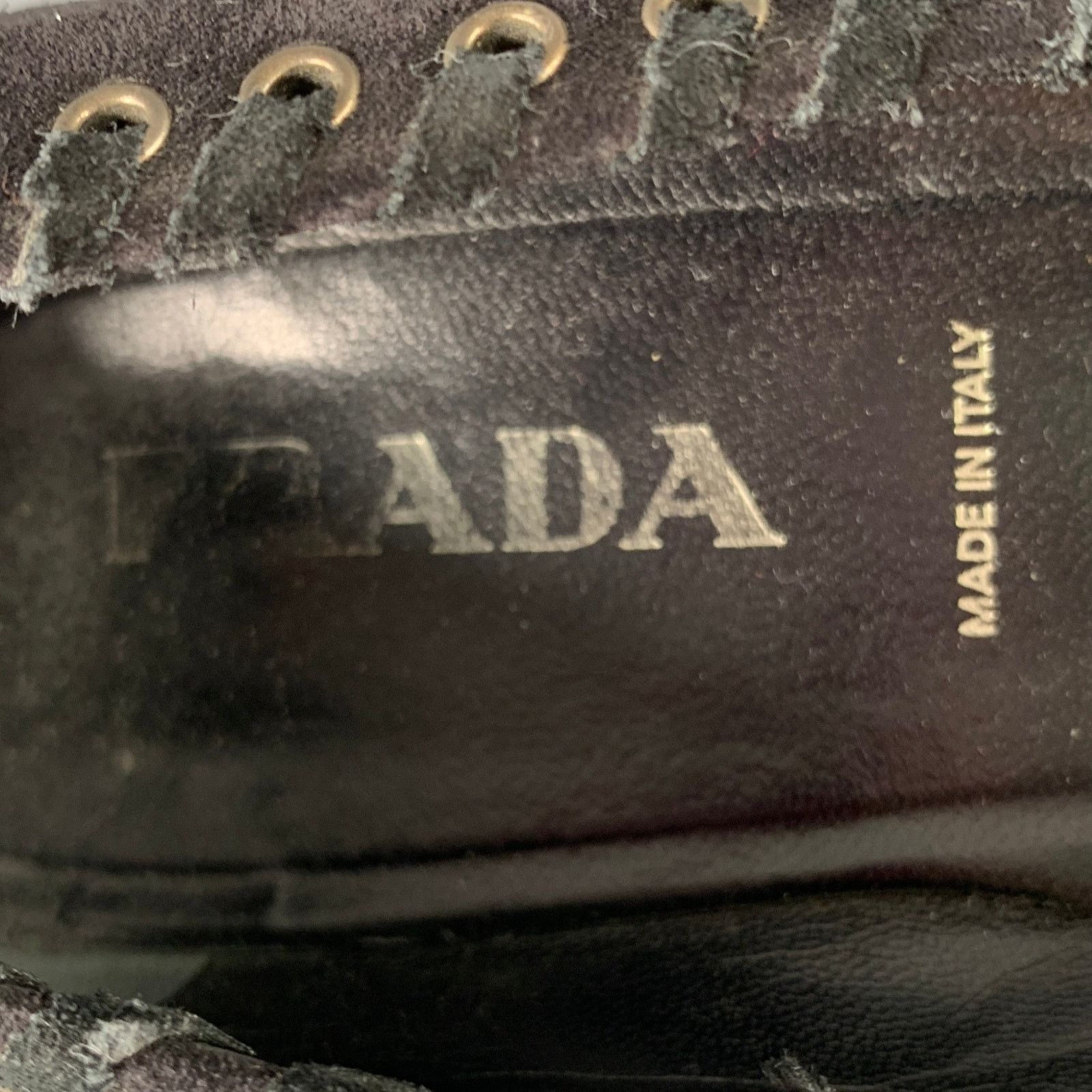 Prada PRADA Size 7.5 Black Suede Beaded Embellishment Heels Pumps Size US 7.5 / IT 37.5 - 7 Thumbnail