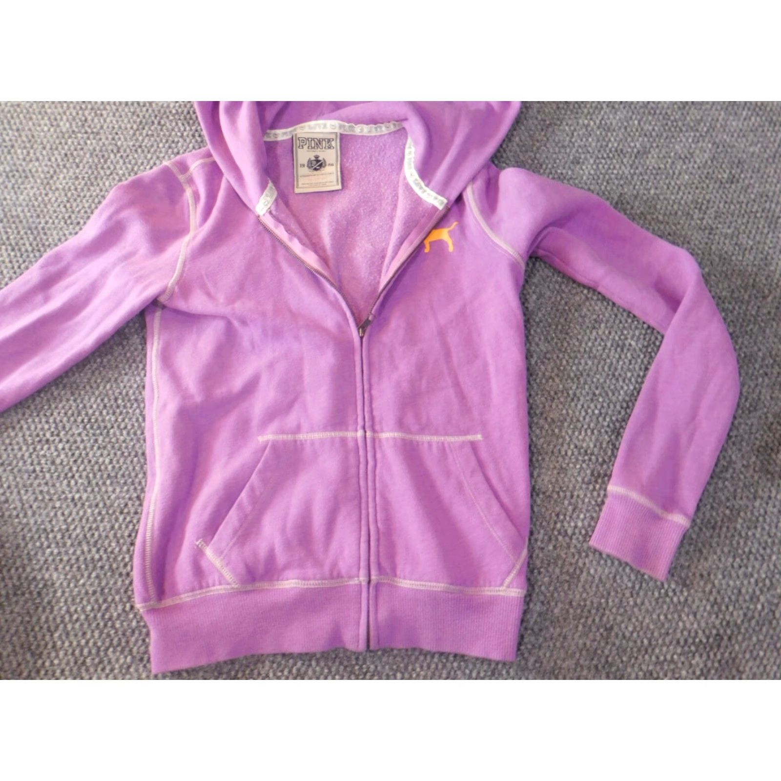 Pinko PINK Hoodie Women XS Purple Full Zip Size XS / US 0-2 / IT 36-38 - 4 Thumbnail