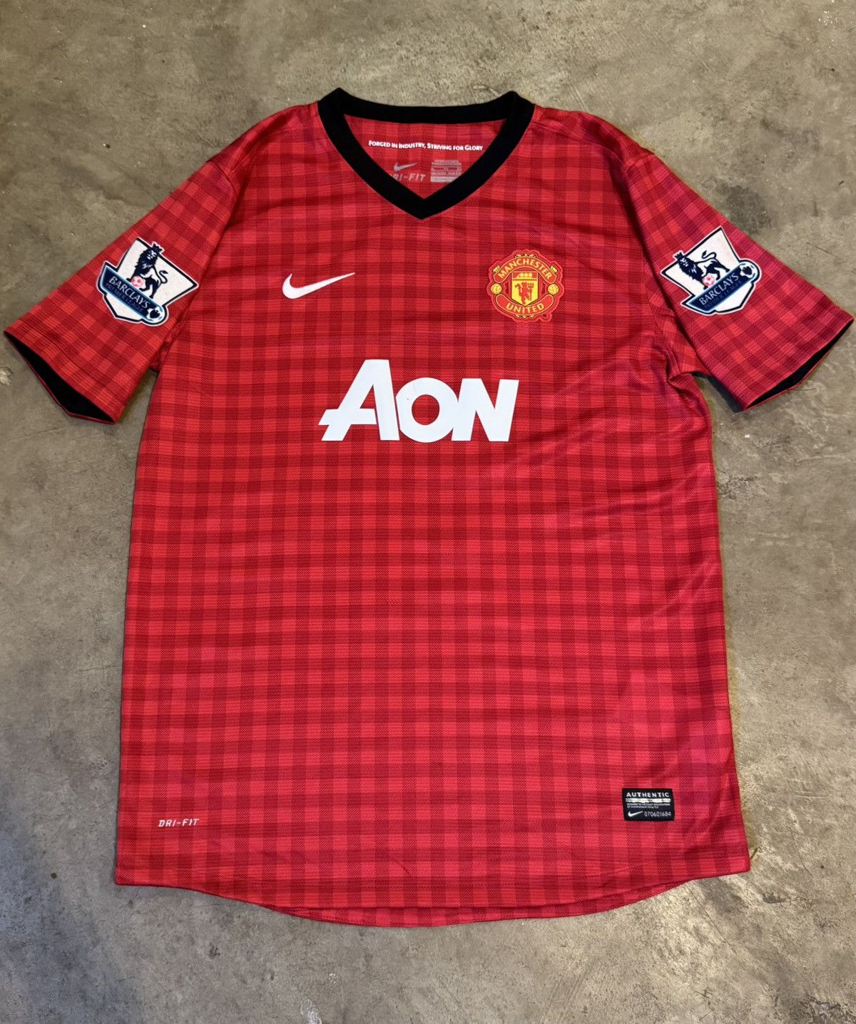 RARE Authentic Nike Manchester United 12/13 jersey barclays