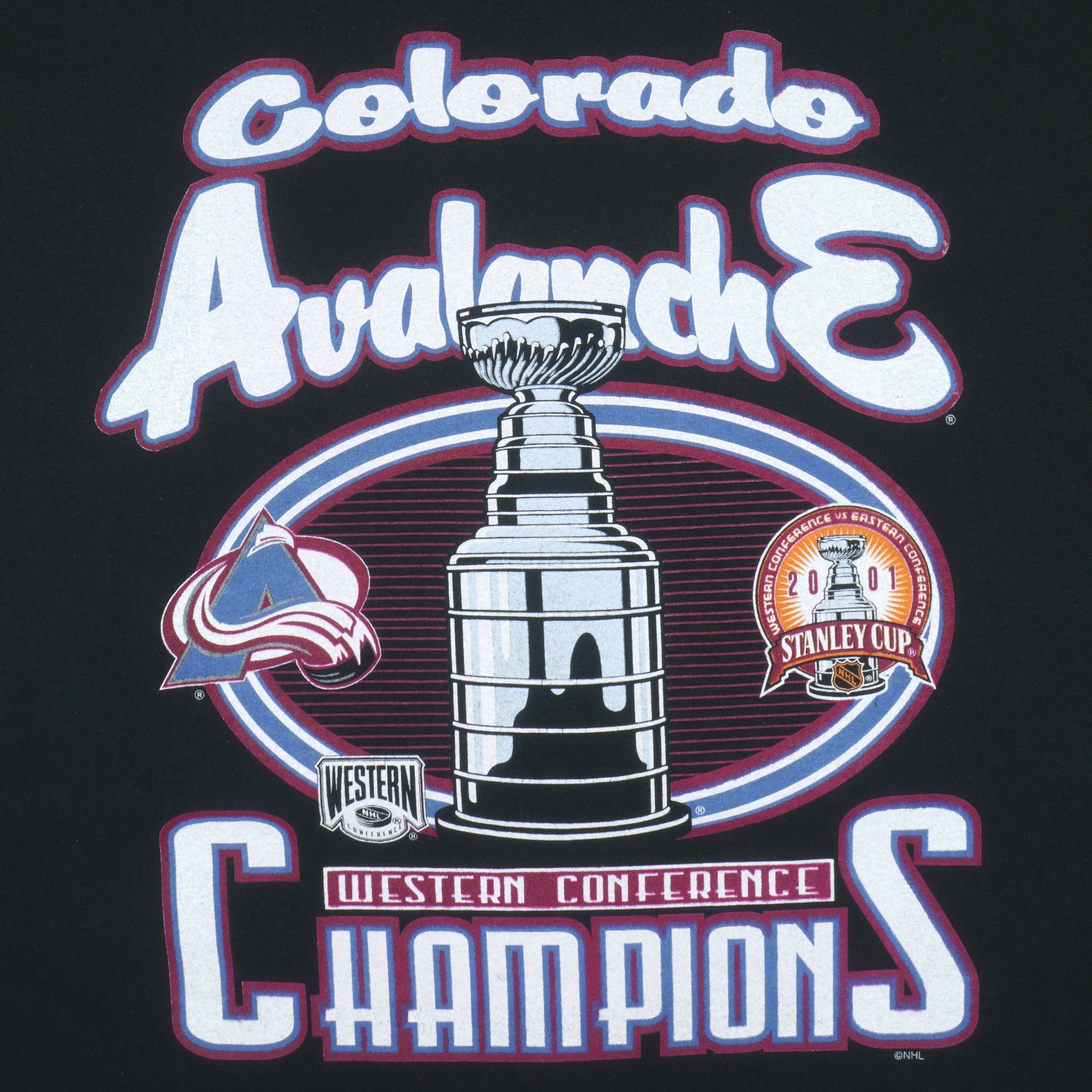 NHL (True Fan) - Colorado Avalanche Stanley Cup T-Shirt 2001 Size US XL / EU 56 / 4 - 3 Thumbnail