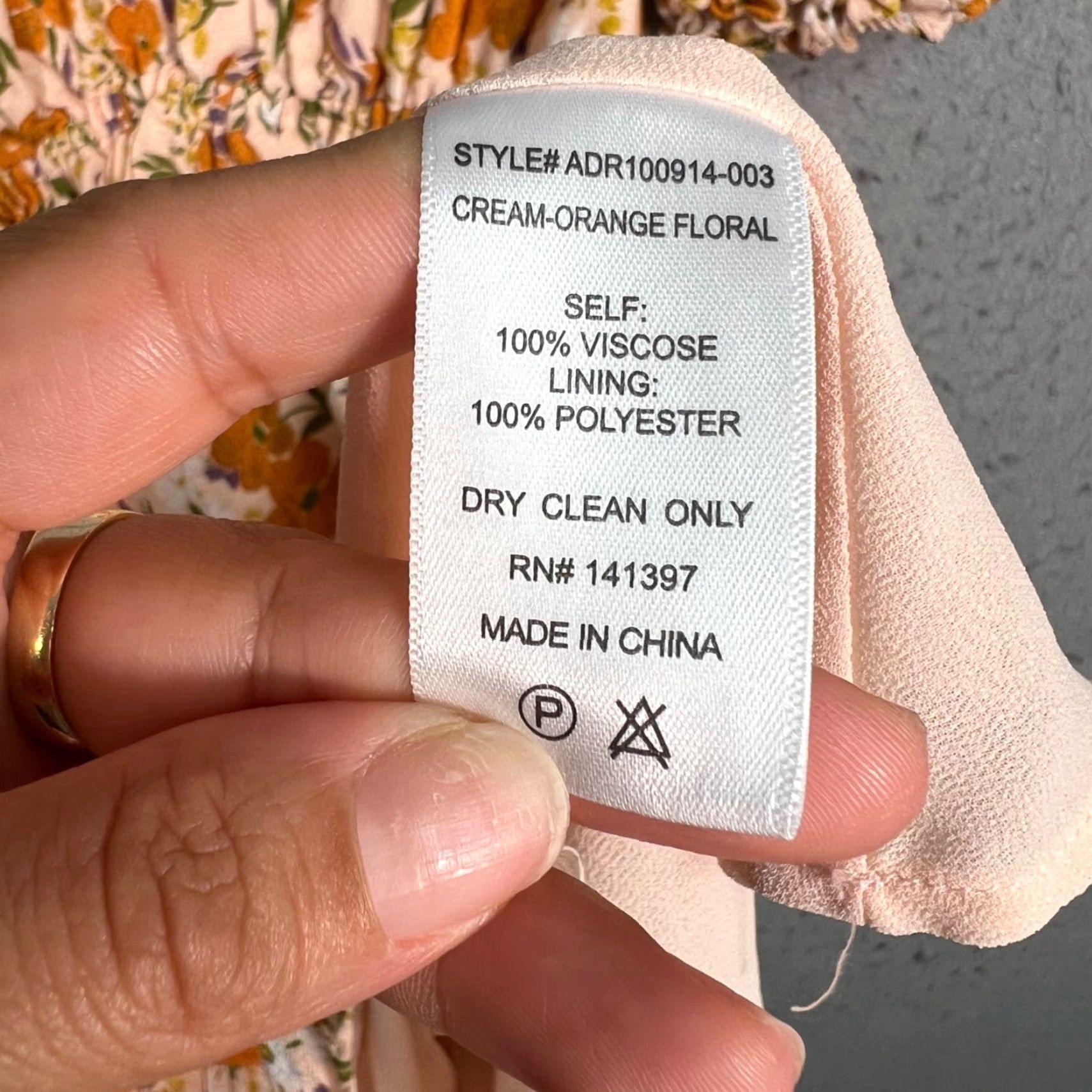 ASTR The Label VINTAGE ASTR Dress Women Short Sleeve Floral Cream Orange Mini S Small Womens Size S / US 4 / IT 40 - 4 Thumbnail