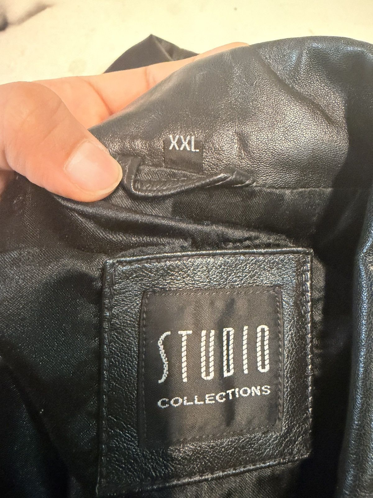 Other Vintage Leather Jacket from Studio Collections Size US XXL / EU 58 / 5 - 7 Thumbnail