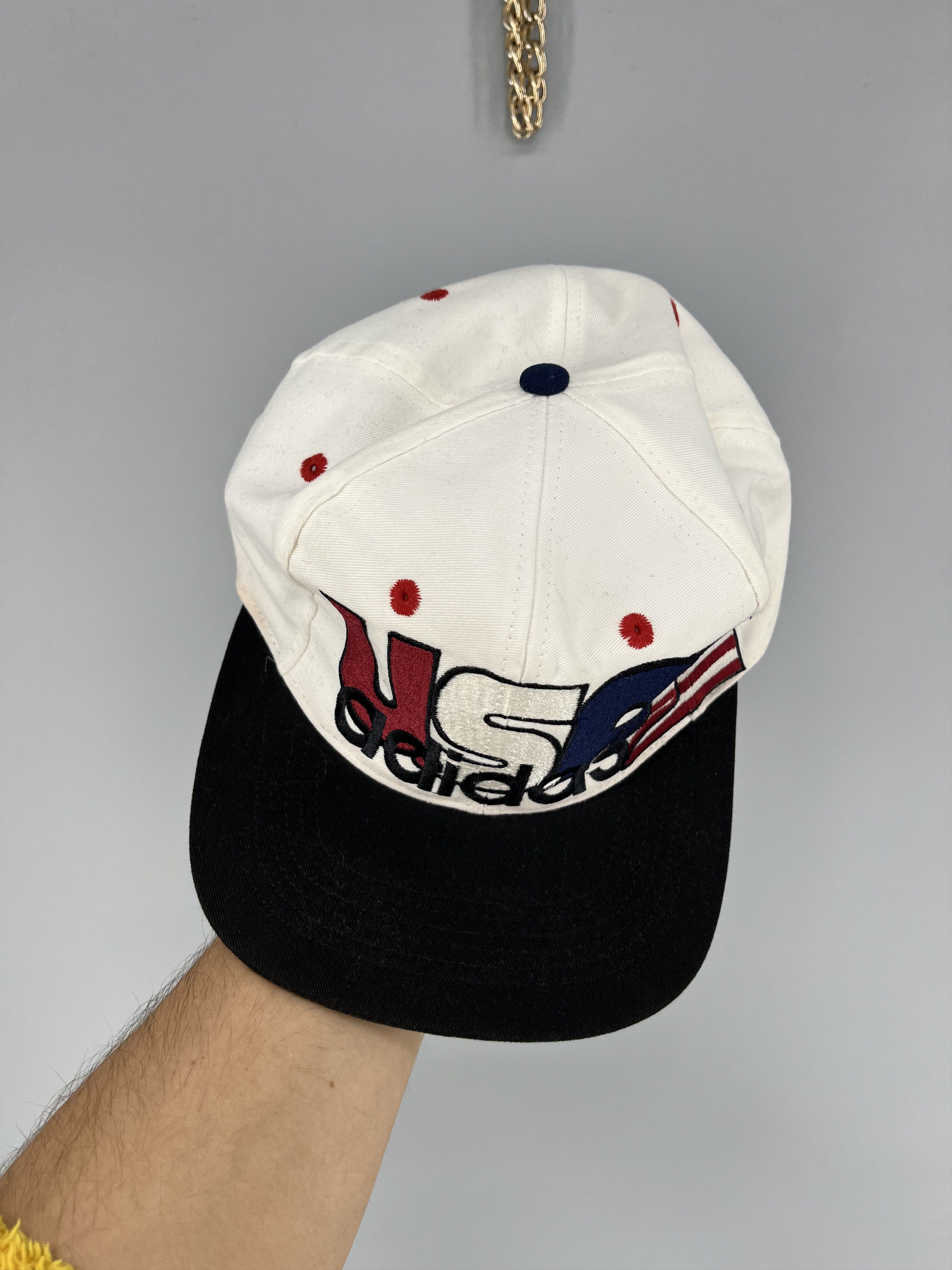 Adidas Vintage Adidas USA Big Logo American Flag Cap Size ONE SIZE - 4 Thumbnail