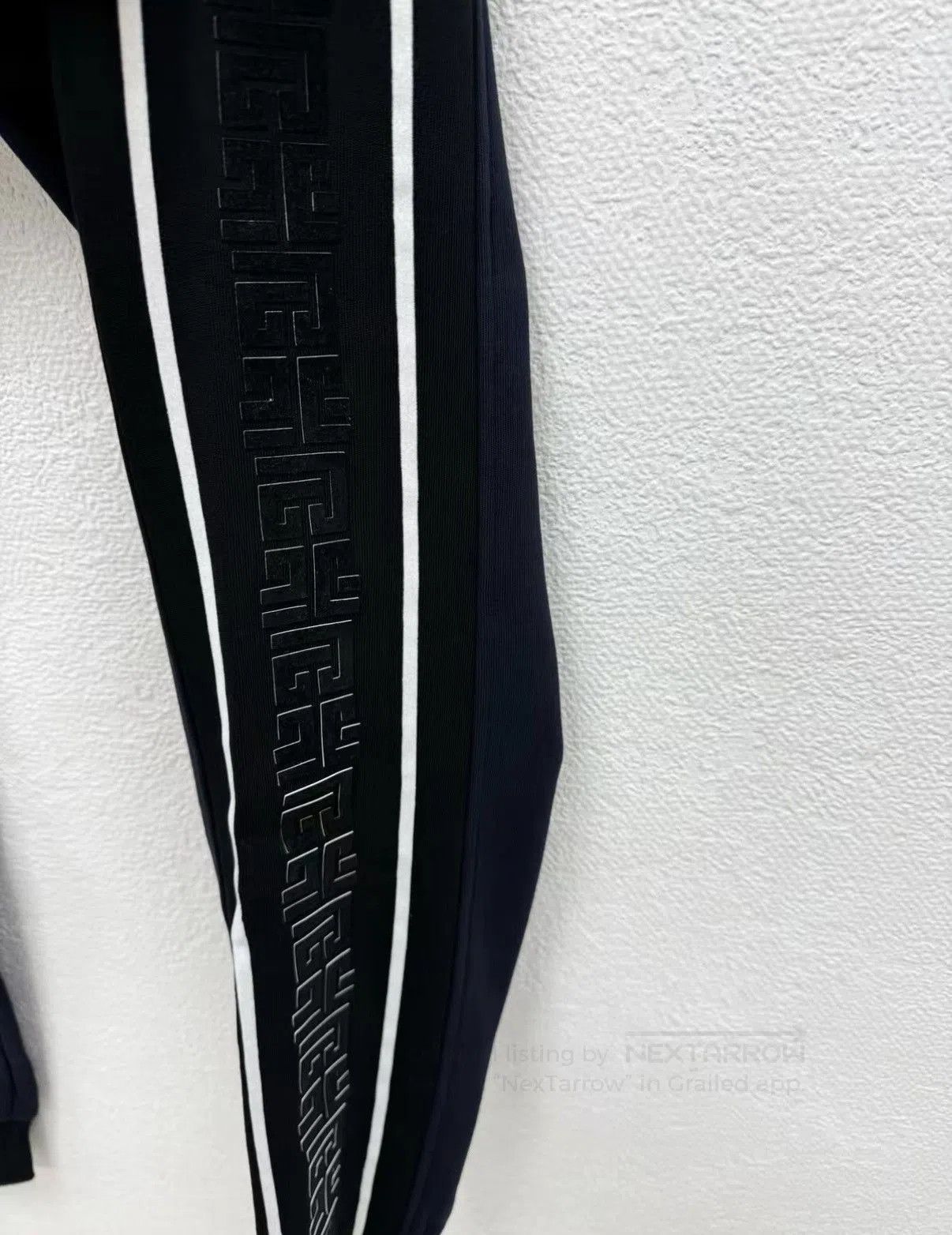 Balmain Black Side-Stripe Sweatpants with Drawstring Waist. Size US 38 / EU 54 - 6 Thumbnail