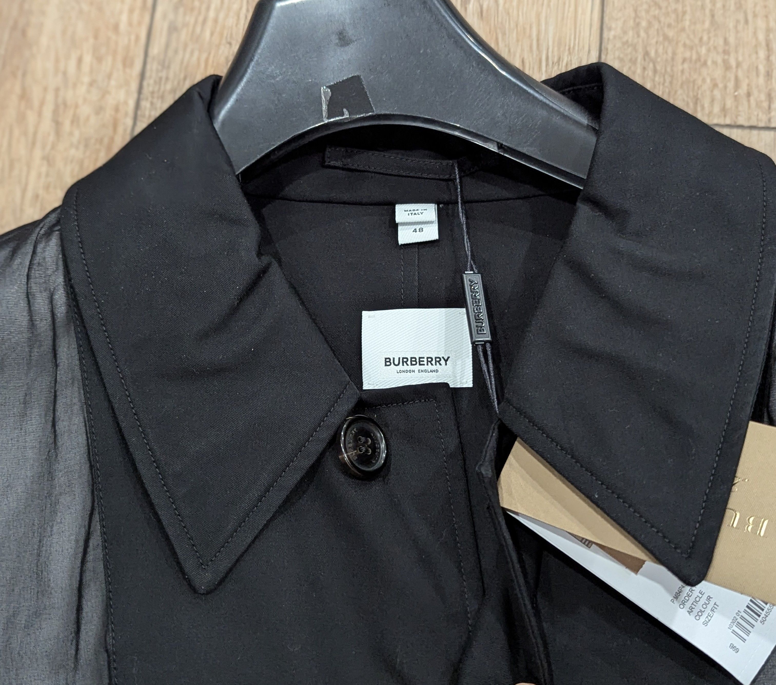 Burberry Burberry Paneled Cotton Gabardine Car Coat Black 48 US 38 Size US M / EU 48-50 / 2 - 2 Thumbnail