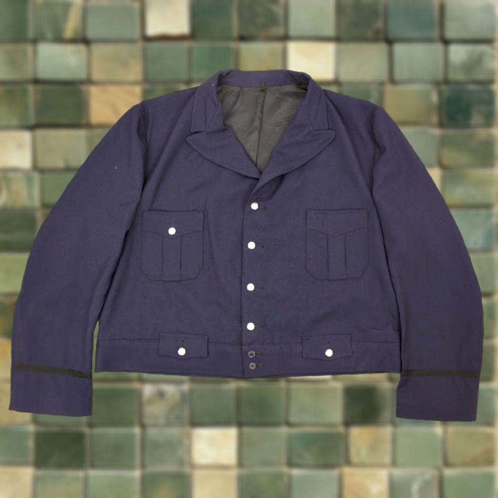 Vintage Brent NYCTA Jacket Shirt 60s NYCTA 1960s VTG Uniform Blue Wool Size 50 L Mens Work Jacket Size US M / EU 48-50 / 2 - 1 Thumbnail