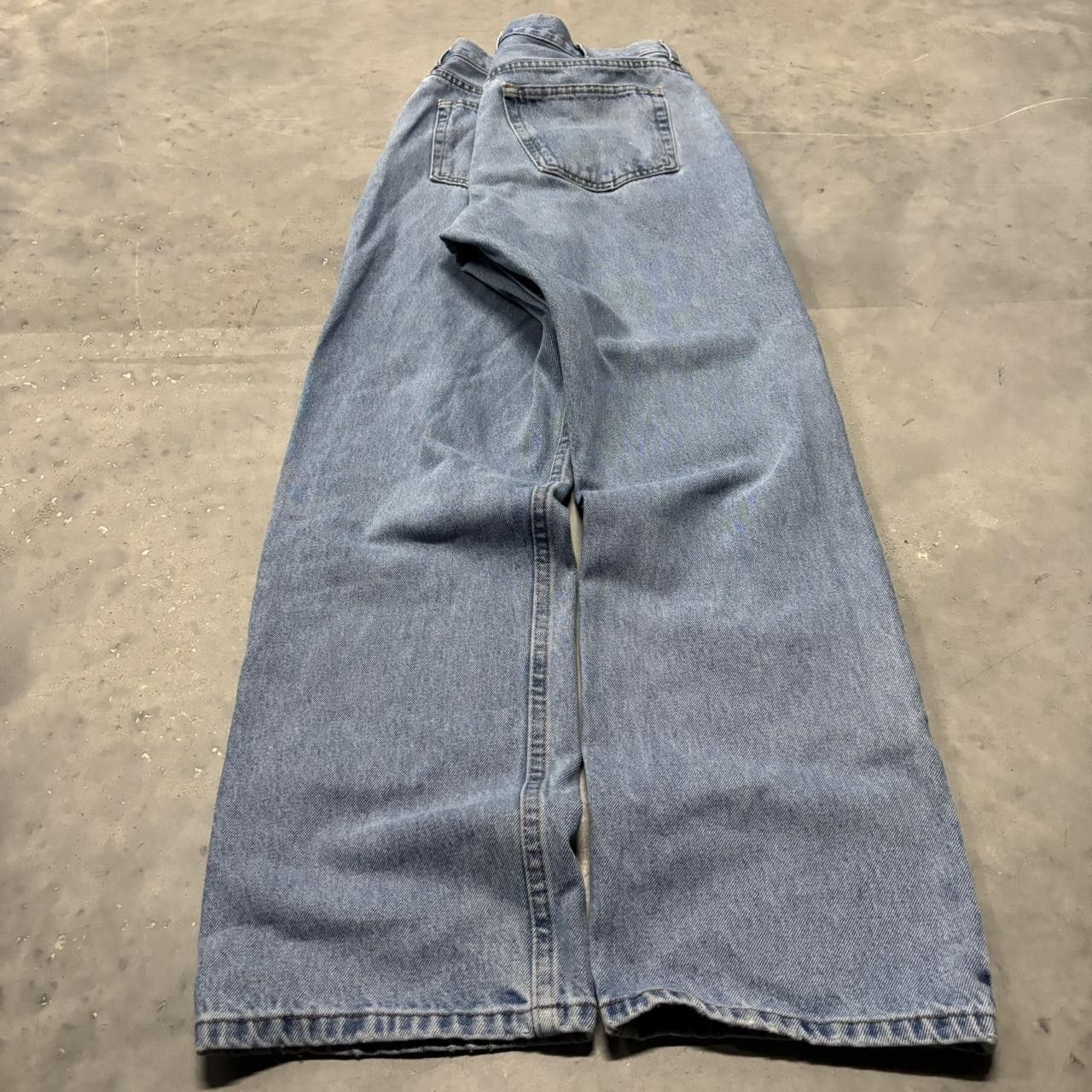 Japanese Brand × Vintage Crazy Vintage Y2K/2000s Light Wash Paint Splatter Denim Jeans! Size US 35 - 4 Thumbnail