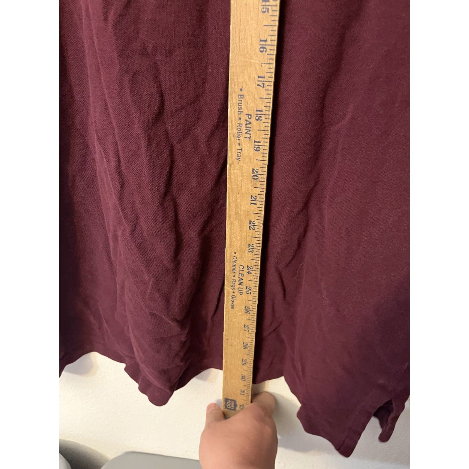 Polo Ralph Lauren Polo Ralph Lauren Polo Shirt Mens 2XL Maroon Solid Logo Pony Short Sleeve Vintage Style Regular Fit Size US XXL / EU 58 / 5 - 4 Thumbnail