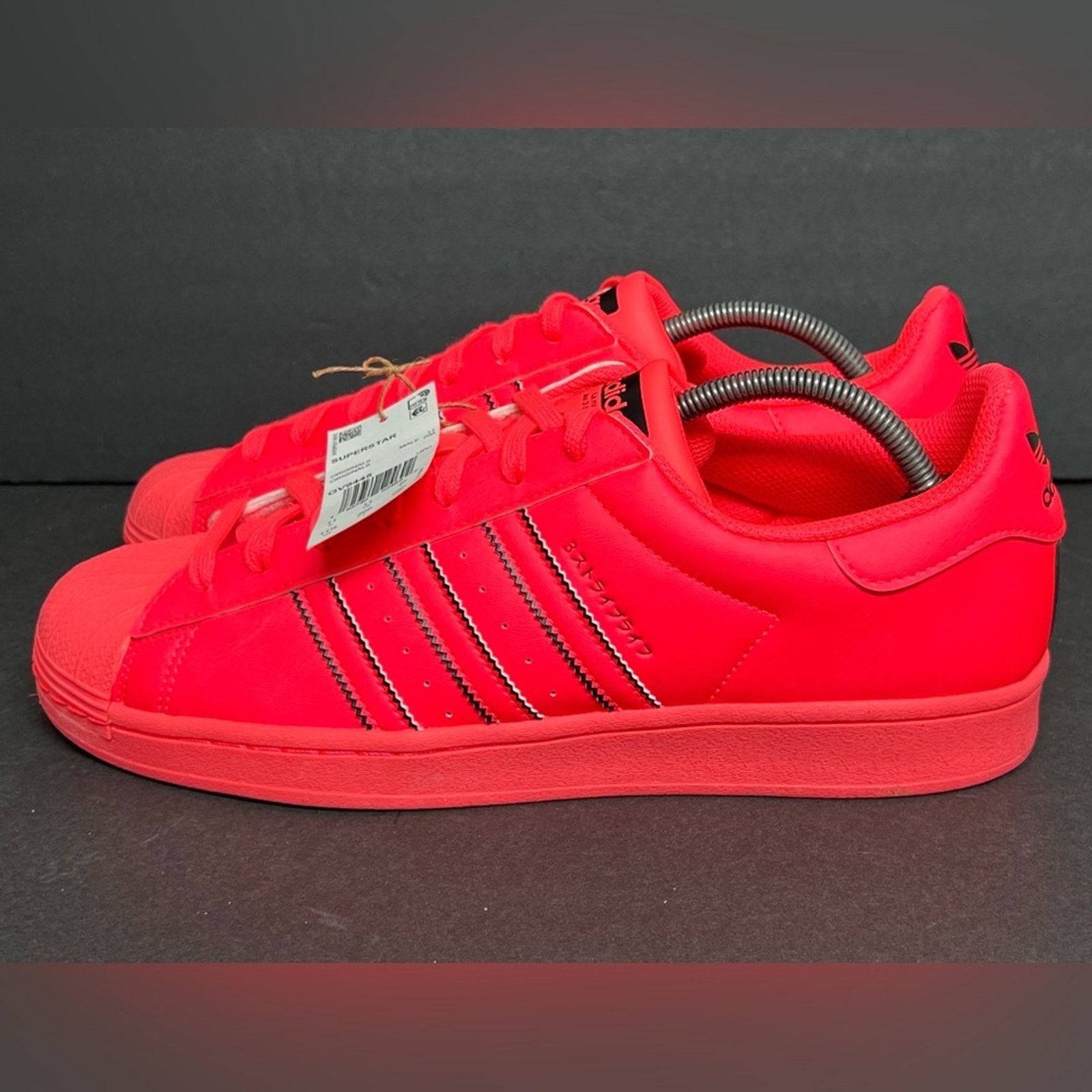 Adidas NEW Adidas Superstar Originals Turbo Salmon Shell Toe GV9445 Size US 11.5 / EU 44-45 - 4 Thumbnail