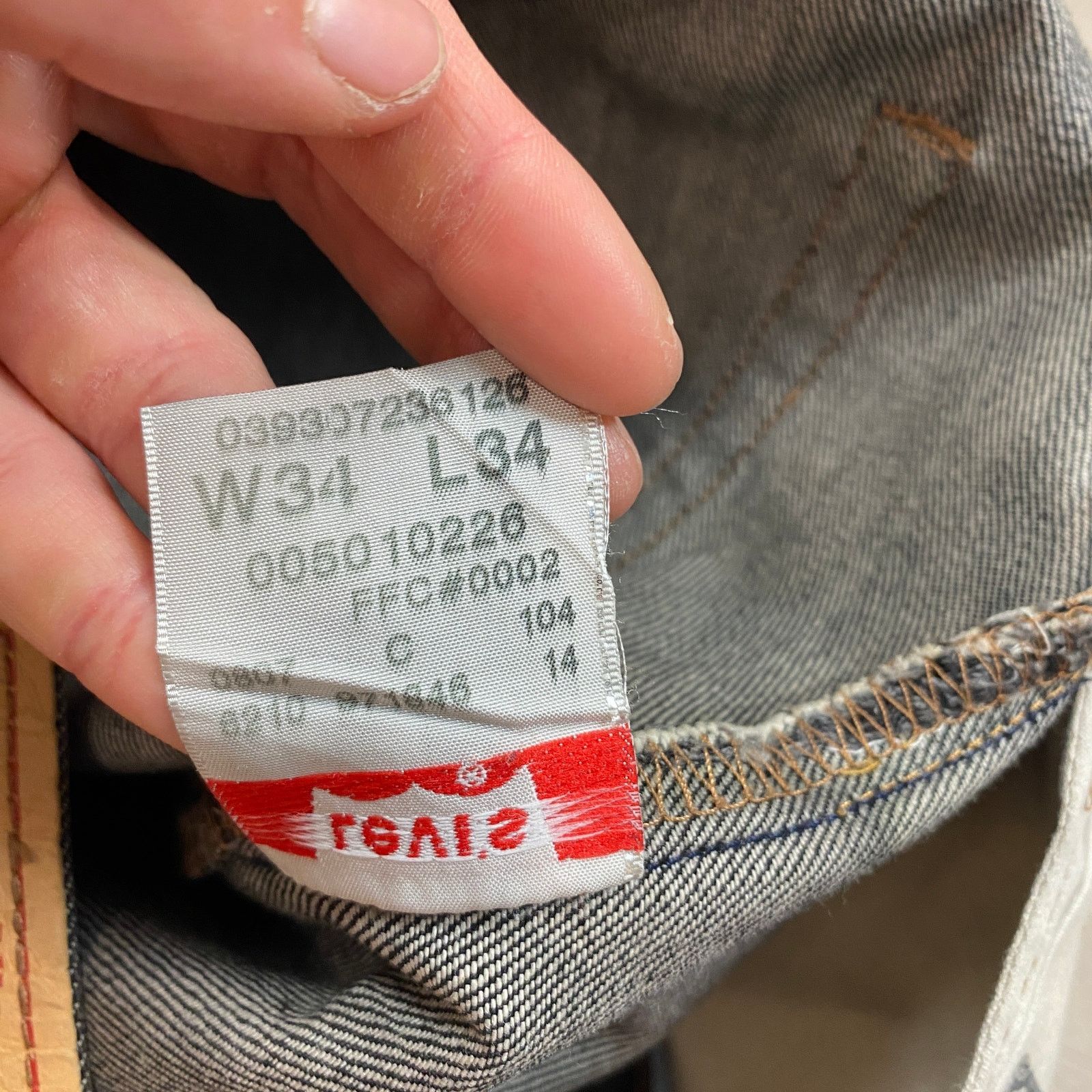 Levi's Levi's 501 XX Black Denim Straight Leg Jeans Men's 34x32 Y2K Size US 34 / EU 50 - 10 Thumbnail