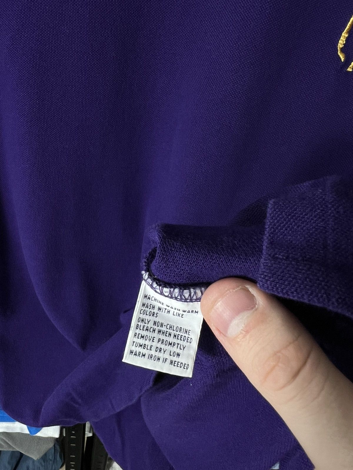 Polo Ralph Lauren Polo Ralph Lauren Classic Fit Polo Shirt Bold Purple Vintage Size US L / EU 52-54 / 3 - 11 Thumbnail