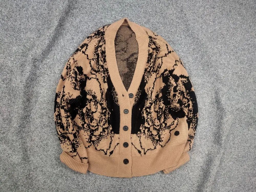 If Six Was Nine Vintage Japan hysteric glamour Style Knit Pattern Cardigan Size US M / EU 48-50 / 2 - 1 Thumbnail