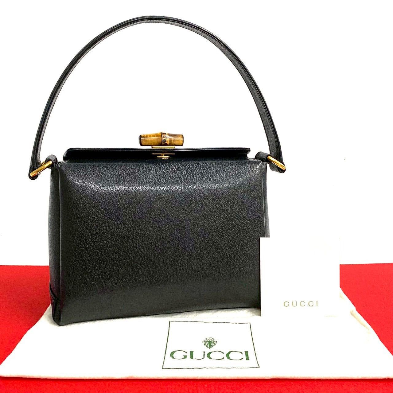 Gucci Gucci Handbag Black Leather Size ONE SIZE - 1 Thumbnail