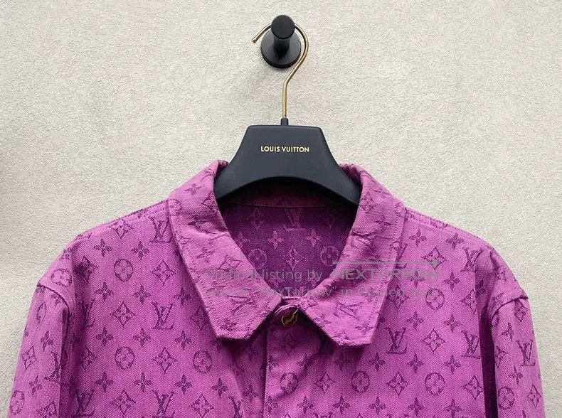 Louis Vuitton Louis Vuitton Purple Monogram Denim Jacket Size US L / EU 52-54 / 3 - 4 Thumbnail