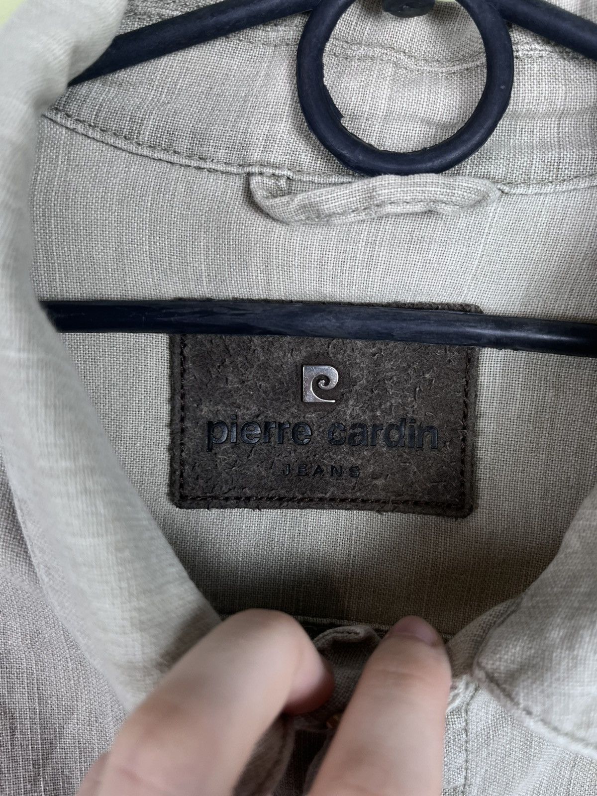Pierre Cardin Vintage 90s Rare Pierre Cardin Linen jacket size L Size US L / EU 52-54 / 3 - 11 Thumbnail