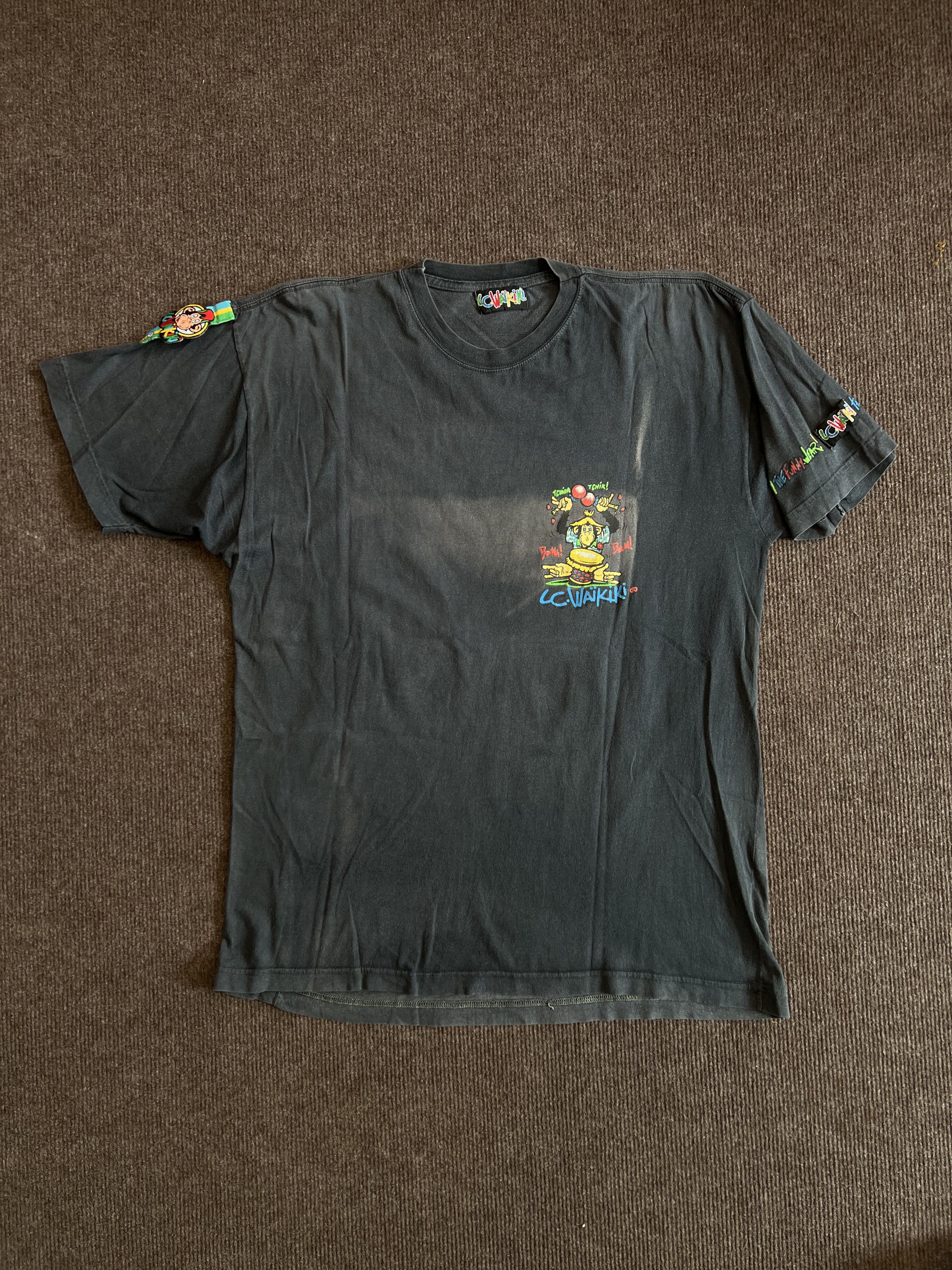 Vintage Vintage 90s L.C. Waikiki Monkey 007 Secret Service T-Shirt Size US XL / EU 56 / 4 - 4 Thumbnail