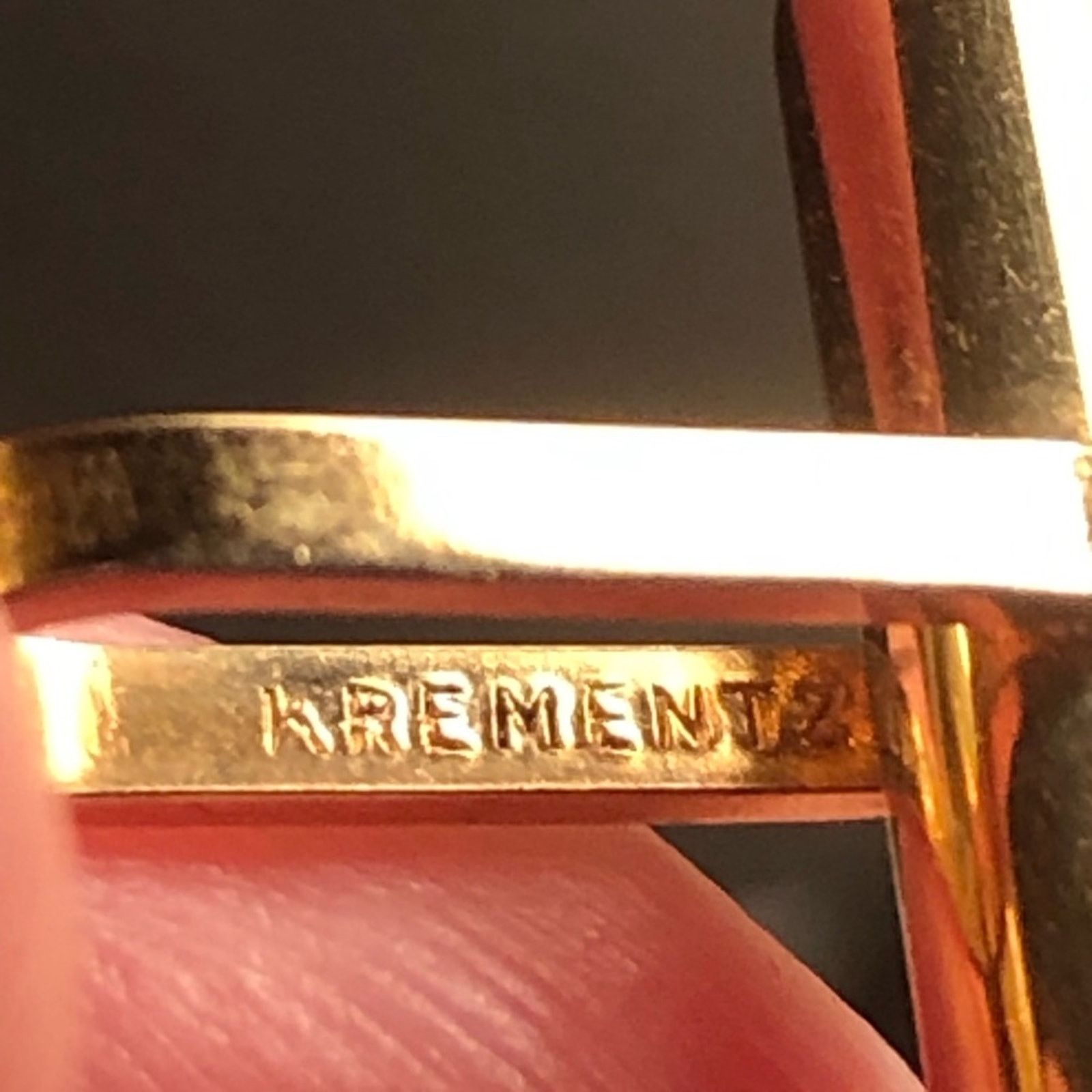 Other Antique Krementz engraved gold oval amber accent cuff links Size ONE SIZE - 8 Thumbnail