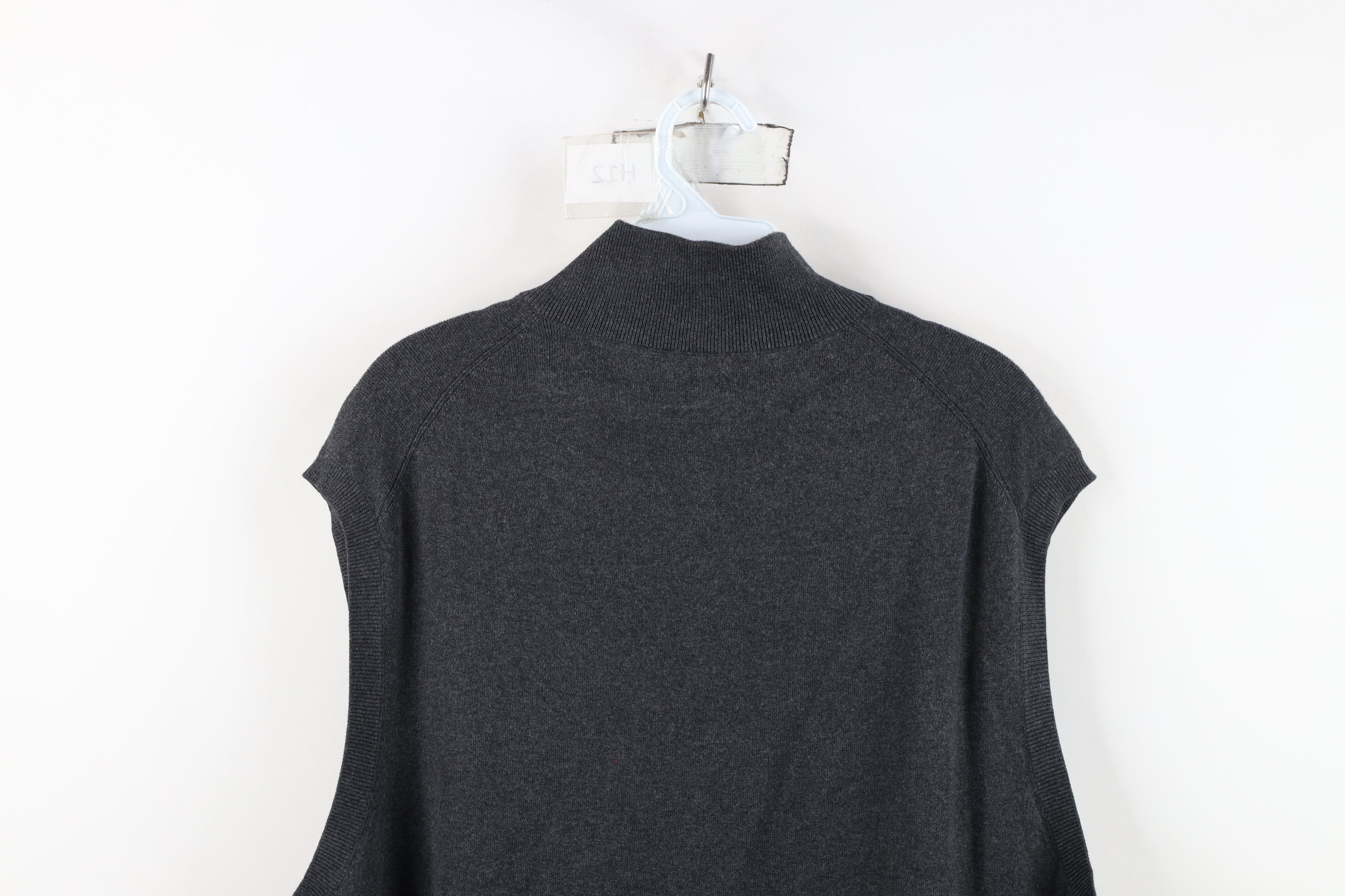 Ralph Lauren Vintage Ralph Lauren Ribbed Knit Half Zip Sweater Vest Gray Size US XL / EU 56 / 4 - 12 Thumbnail