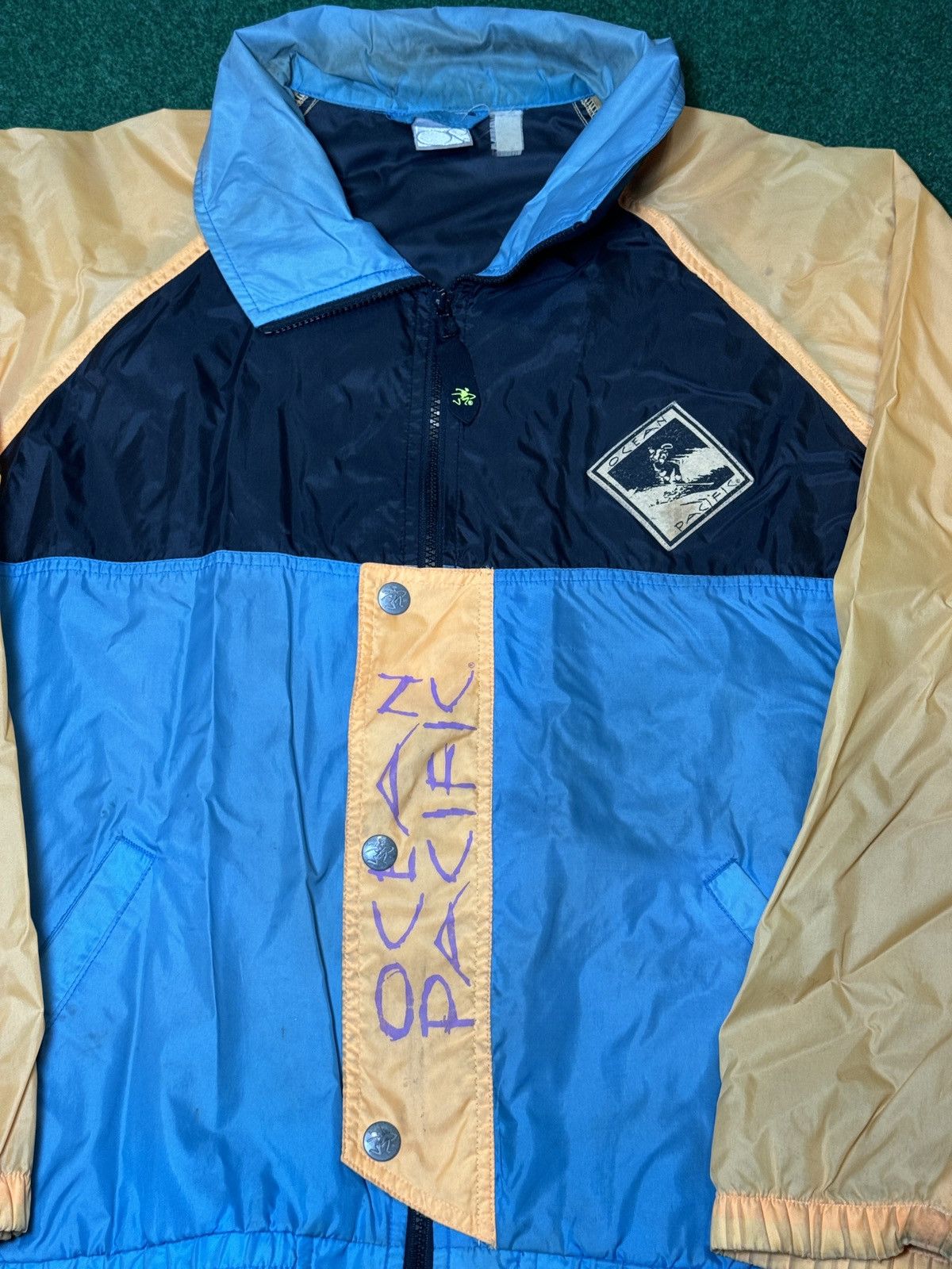 Ocean Pacific × Vintage Vintage 90s Ocean Pacific OP Windbreaker West Coast Jacket Size US L / EU 52-54 / 3 - 2 Thumbnail