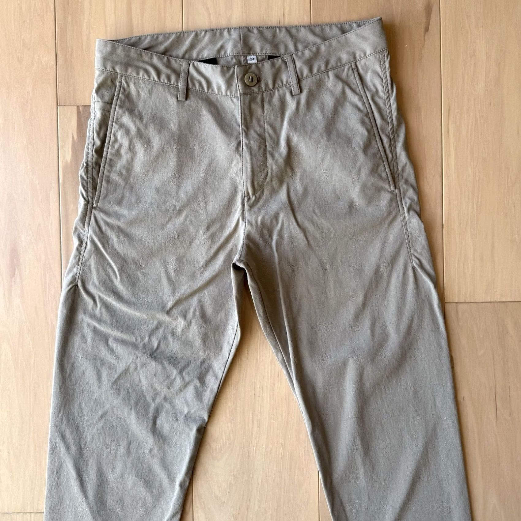Outlier Outlier Pants 30 Light Khaki Bomb Dungarees Outdoors Workwear Utility Golf Pants 31 Men Khakis Beige Solid Athleisure Outdoor Mens Size US 31 - 3 Thumbnail