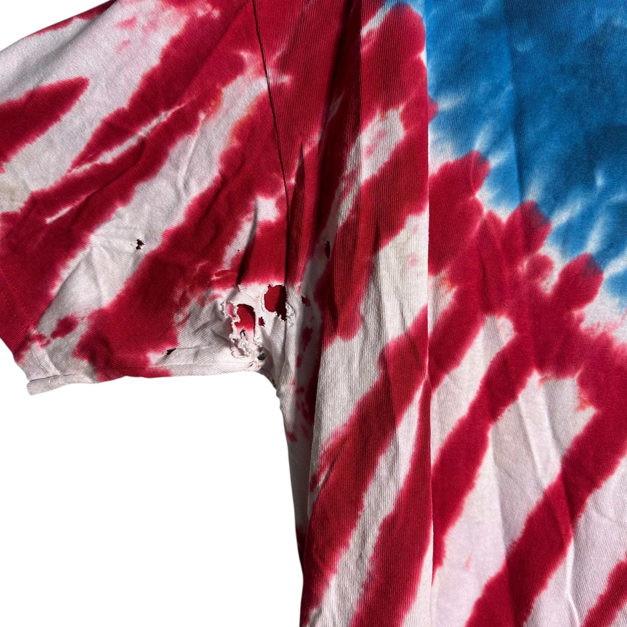 Liquid Blue 🔥RARE🔥Vintage Liquid Blue USA Flag Tie Dye T-shirt Size US XXL / EU 58 / 5 - 7 Thumbnail