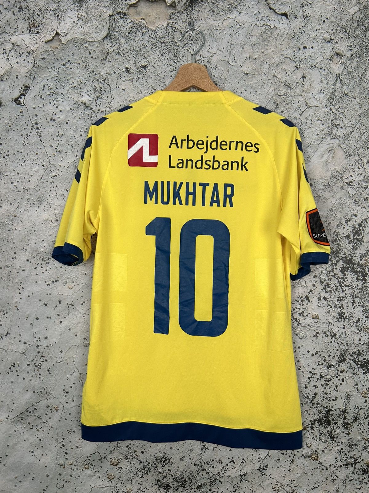 Hummel Brondby IF Mukhtar Hummel Soccer Jersey Football Rare Size US M / EU 48-50 / 2 - 1 Thumbnail