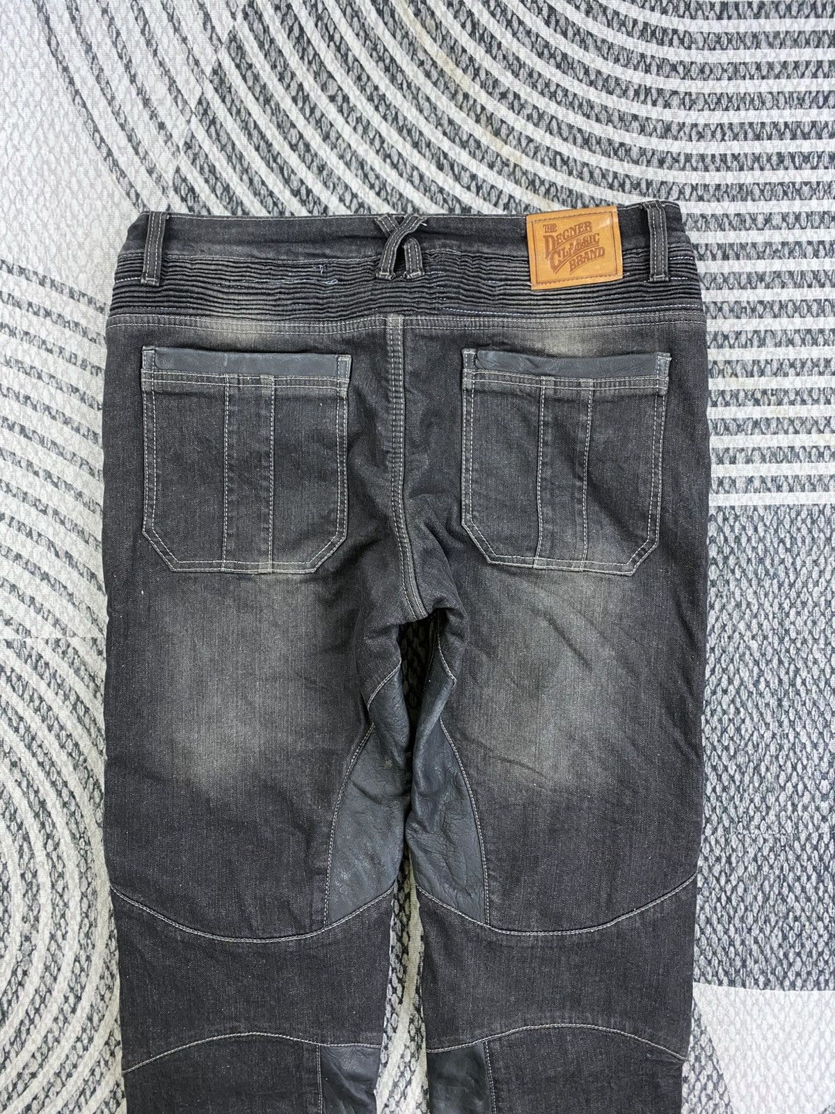 Designer The Designer Classic Tactical Biker Denim Pants Size US 35 - 8 Thumbnail