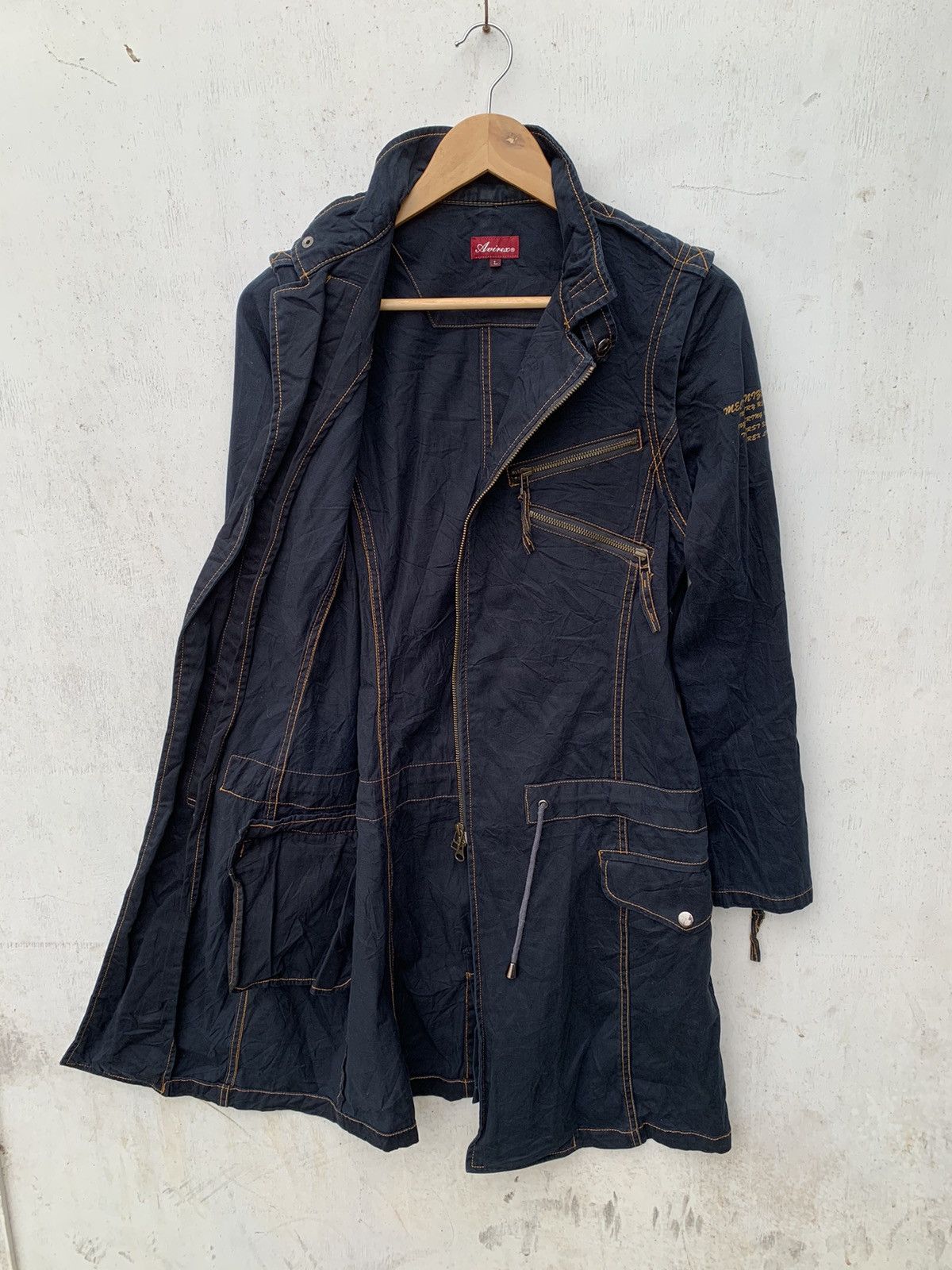 Avirex 🔥Steals 🔥 Avirex Zipper Long Jacket Rare Size L / US 10 / IT 46 - 12 Thumbnail