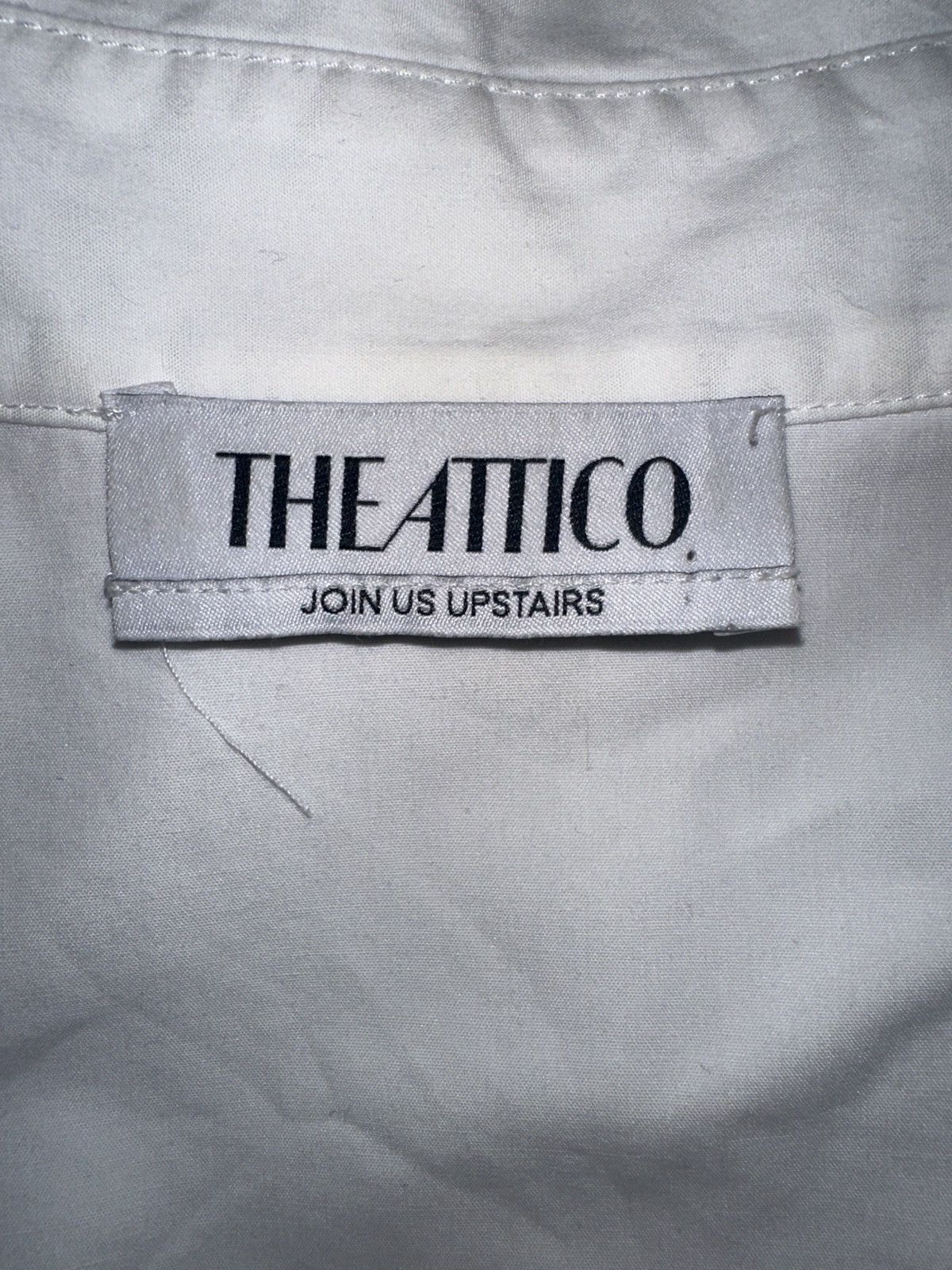 The Attico THE ATTICO CROPPED WHITE BUTTON UP Size XS / US 0-2 / IT 36-38 - 5 Thumbnail