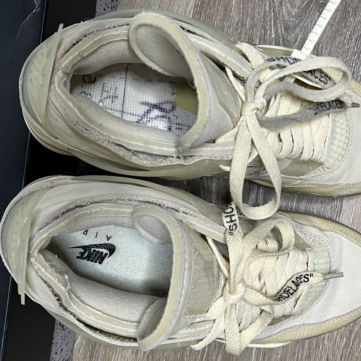 Jordan Brand × Off-White sail off-white 4s Size US 8.5 / EU 41-42 - 8 Thumbnail