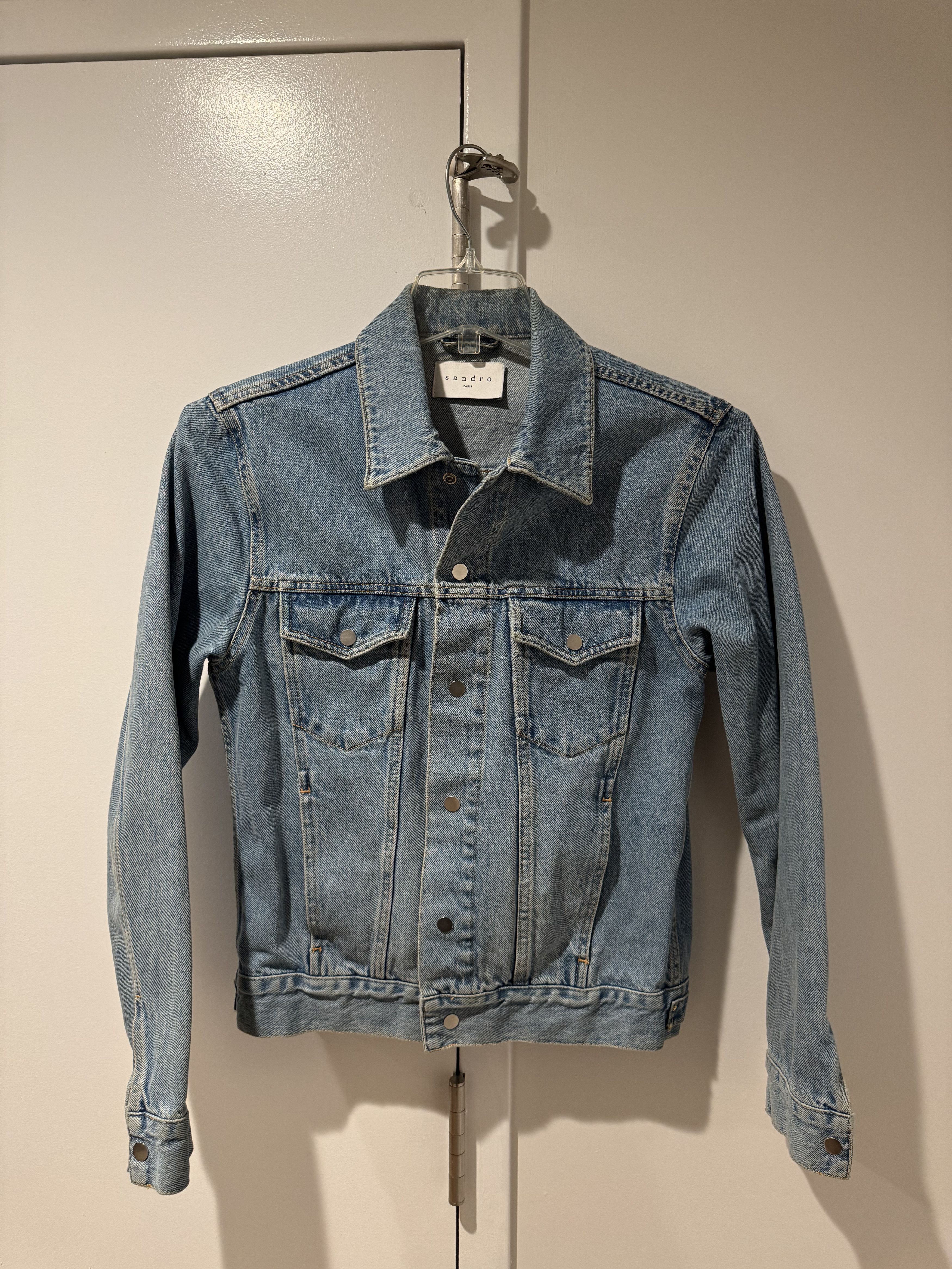Sandro Sandro Denim Jacket in Light Blue Size US M / EU 48-50 / 2 - 1 Thumbnail