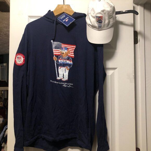 Polo Ralph Lauren polo ralph lauren team usa 2024 men's new hoodie&hat size:L Size US L / EU 52-54 / 3 - 1 Thumbnail