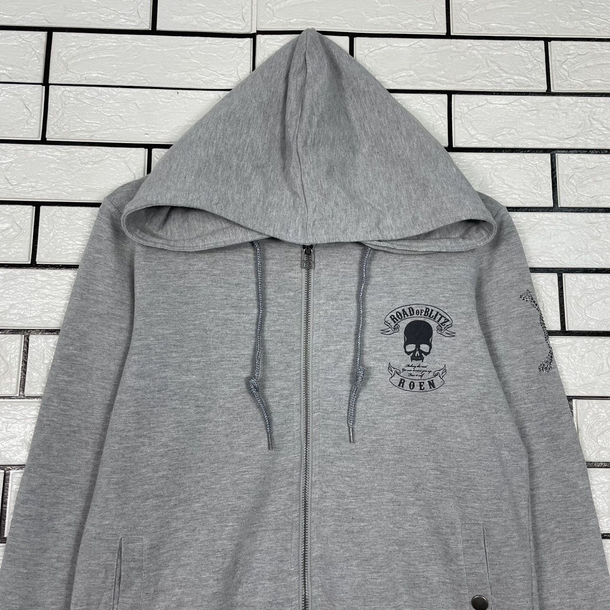 Japanese Brand Roen Road Of Blitz Skull Hoodie Size US S / EU 44-46 / 1 - 2 Thumbnail