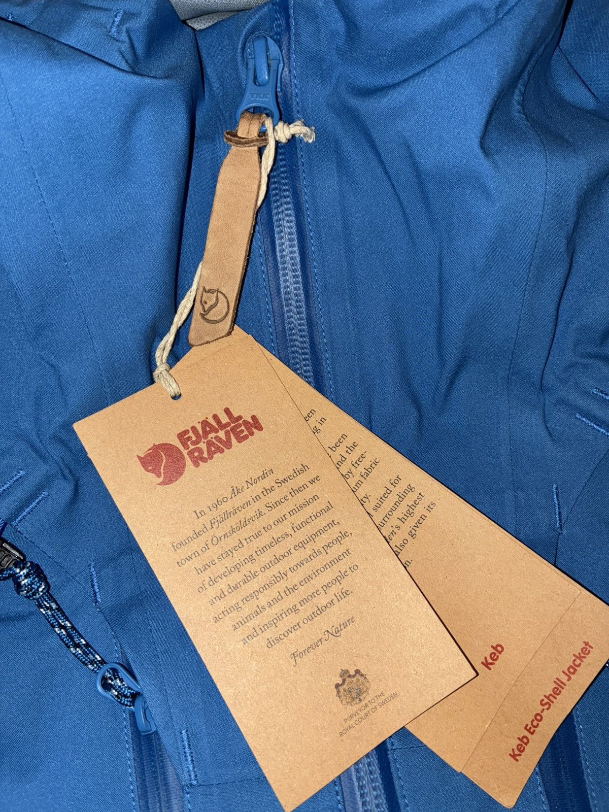 Fjallraven Fjallraven NWT Keb Eco-shell raincoat men’s L pvc-free Size US L / EU 52-54 / 3 - 7 Thumbnail