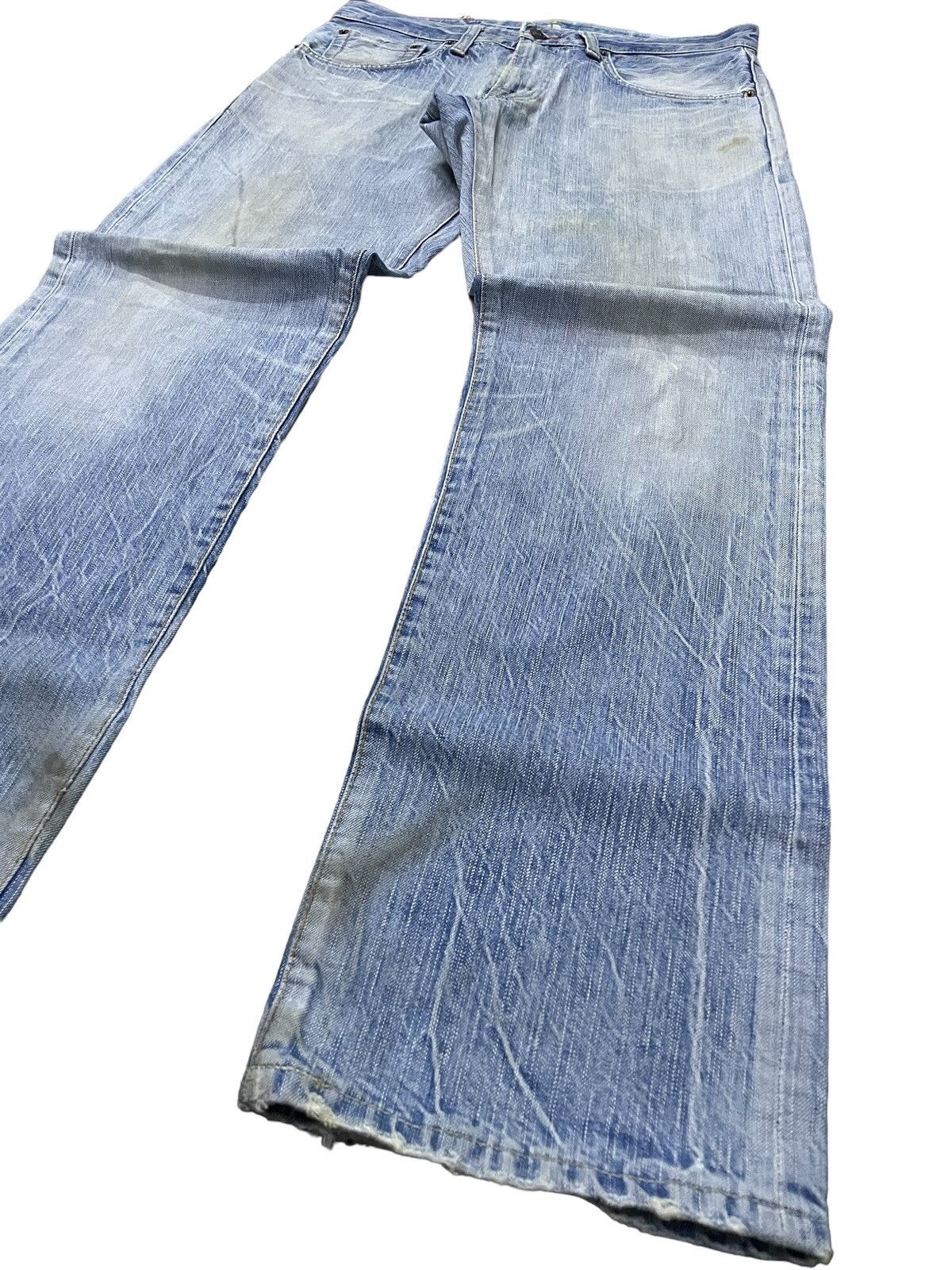 Edwin Edwin 504 Stone Light Wash Distressed Size US 33 - 5 Thumbnail