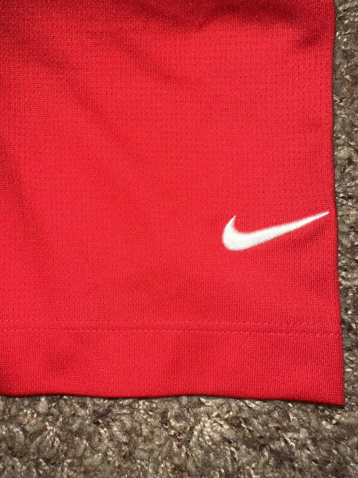 Nike Nike Men's Dri-FIT Suncoast One Title & Closing Red Vertical Mesh Polo Size US XXL / EU 58 / 5 - 2 Thumbnail