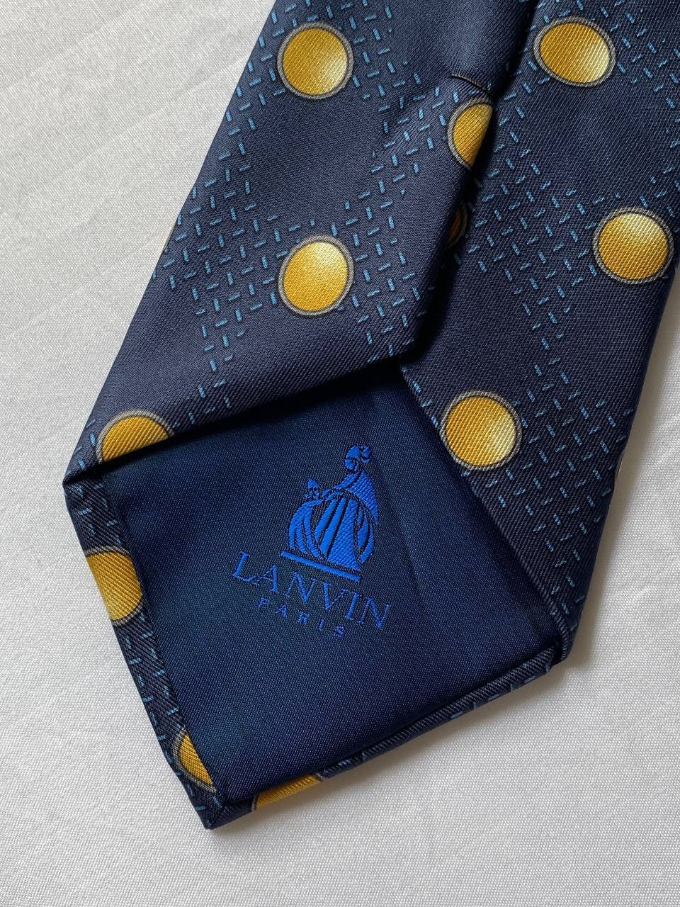 Lanvin × Vintage Vintage Lanvin Paris Polkadot Silk Tie Size ONE SIZE - 5 Thumbnail