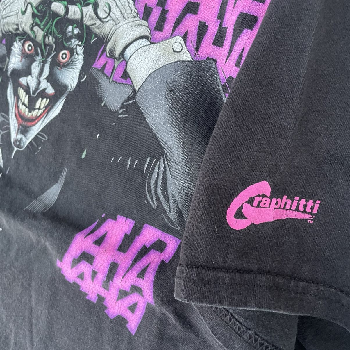 DC Comics Vintage Y2K The Joker Batman Promo black T-Shirt Size US M / EU 48-50 / 2 - 5 Thumbnail