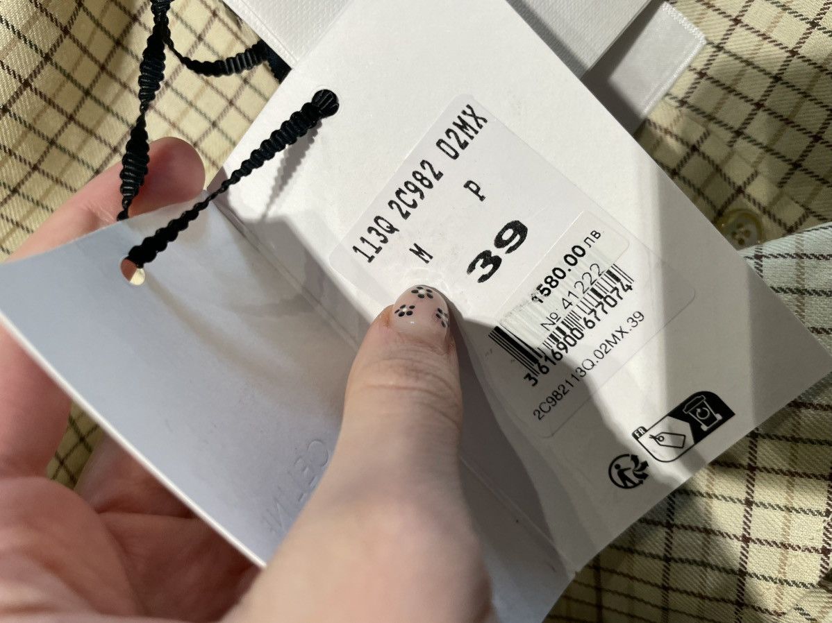 Celine Loose shirt in checked cotton Size US XL / EU 56 / 4 - 5 Thumbnail