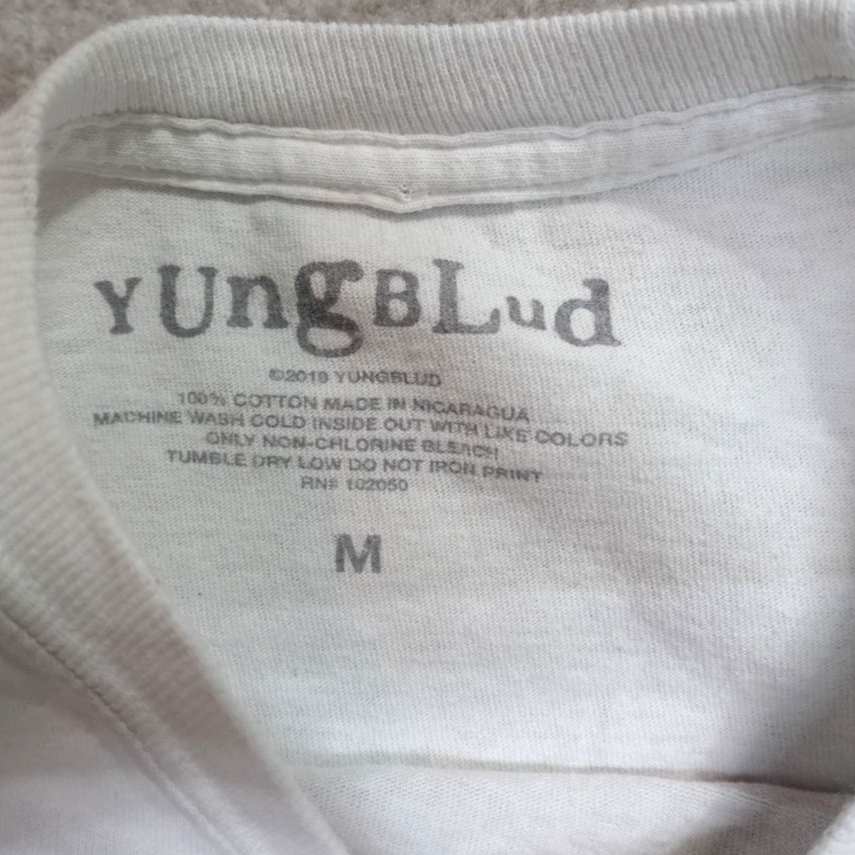 Doublet Yung Blud Womens T-Shirt Medium Gray 2019 Tour Double-Sided Crew Neck Long Sleeve Floral 100% Cotton Clothing Womens Size M / US 6-8 / IT 42-44 - 3 Thumbnail